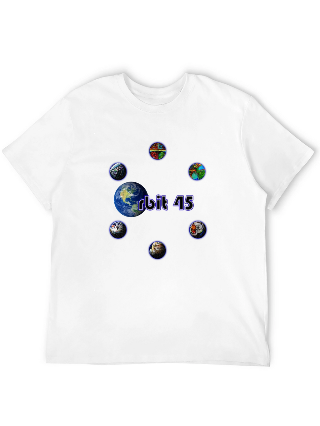 Orbit 45 Graphic Tee - Cosmic Design