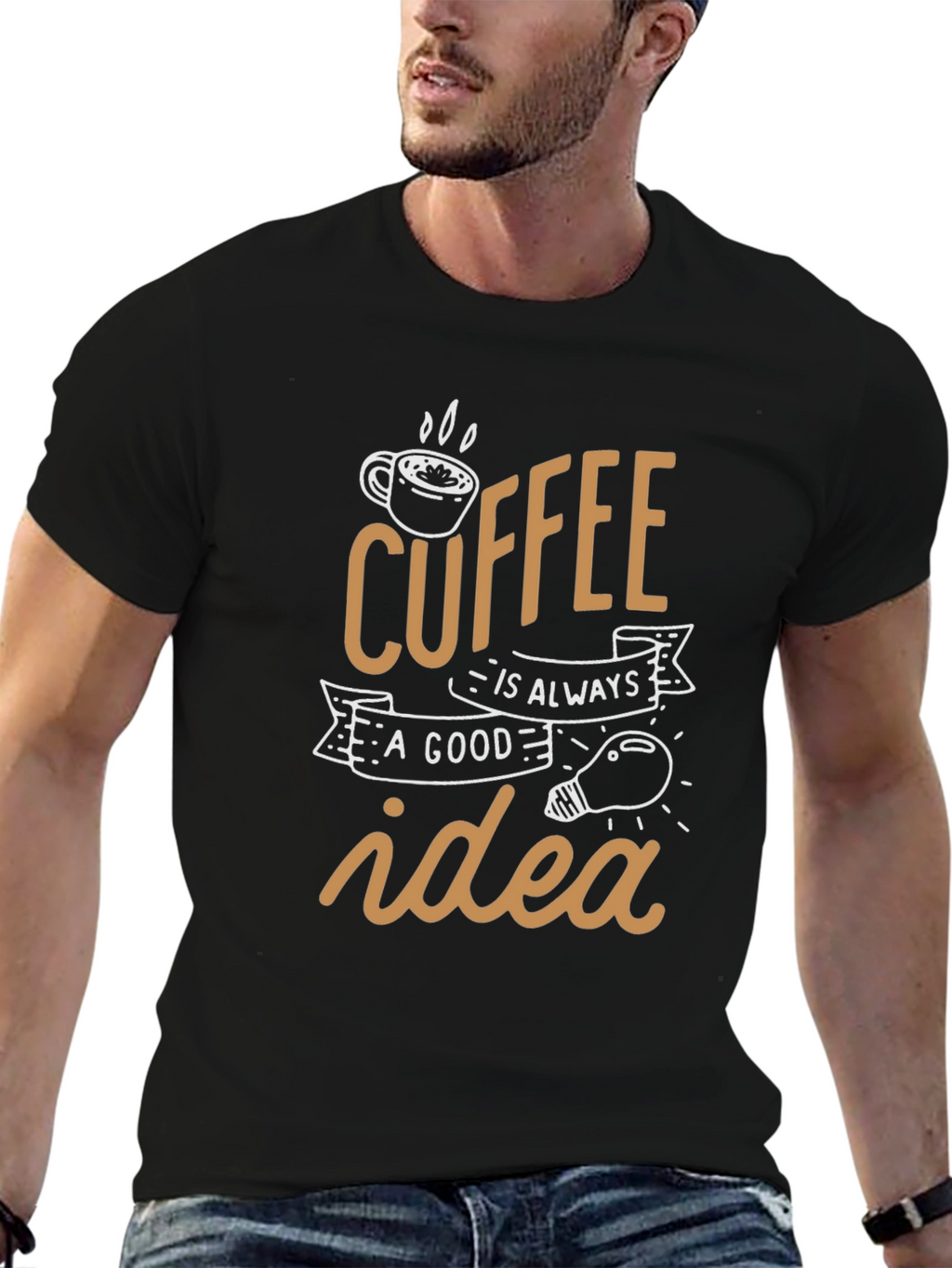 Coffee is Always a Good Idea Black T-Shirt
