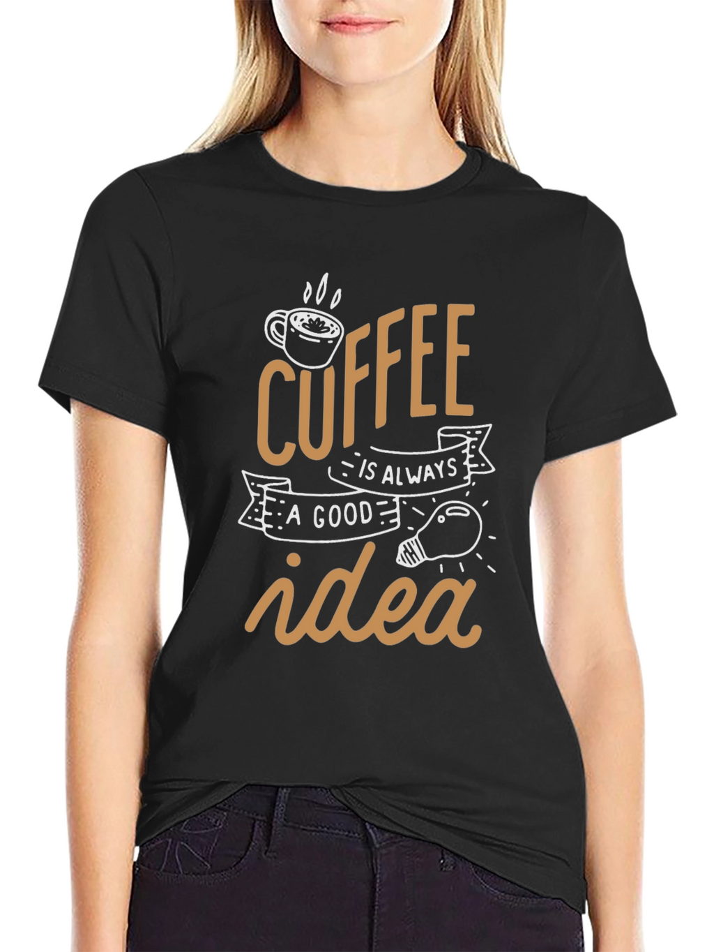 Coffee is Always a Good Idea Black T-Shirt