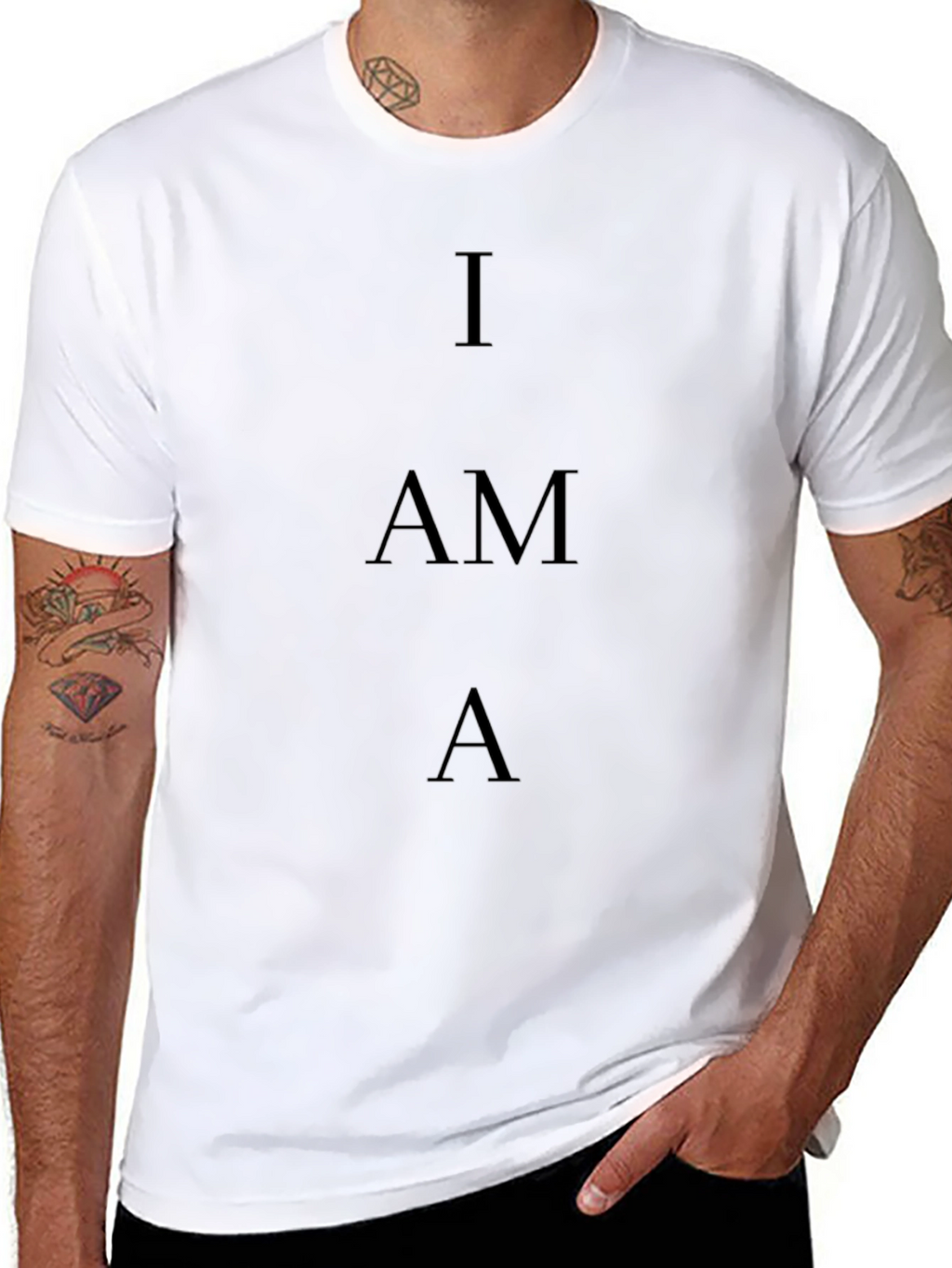 I AM A Graphic Black T-Shirt