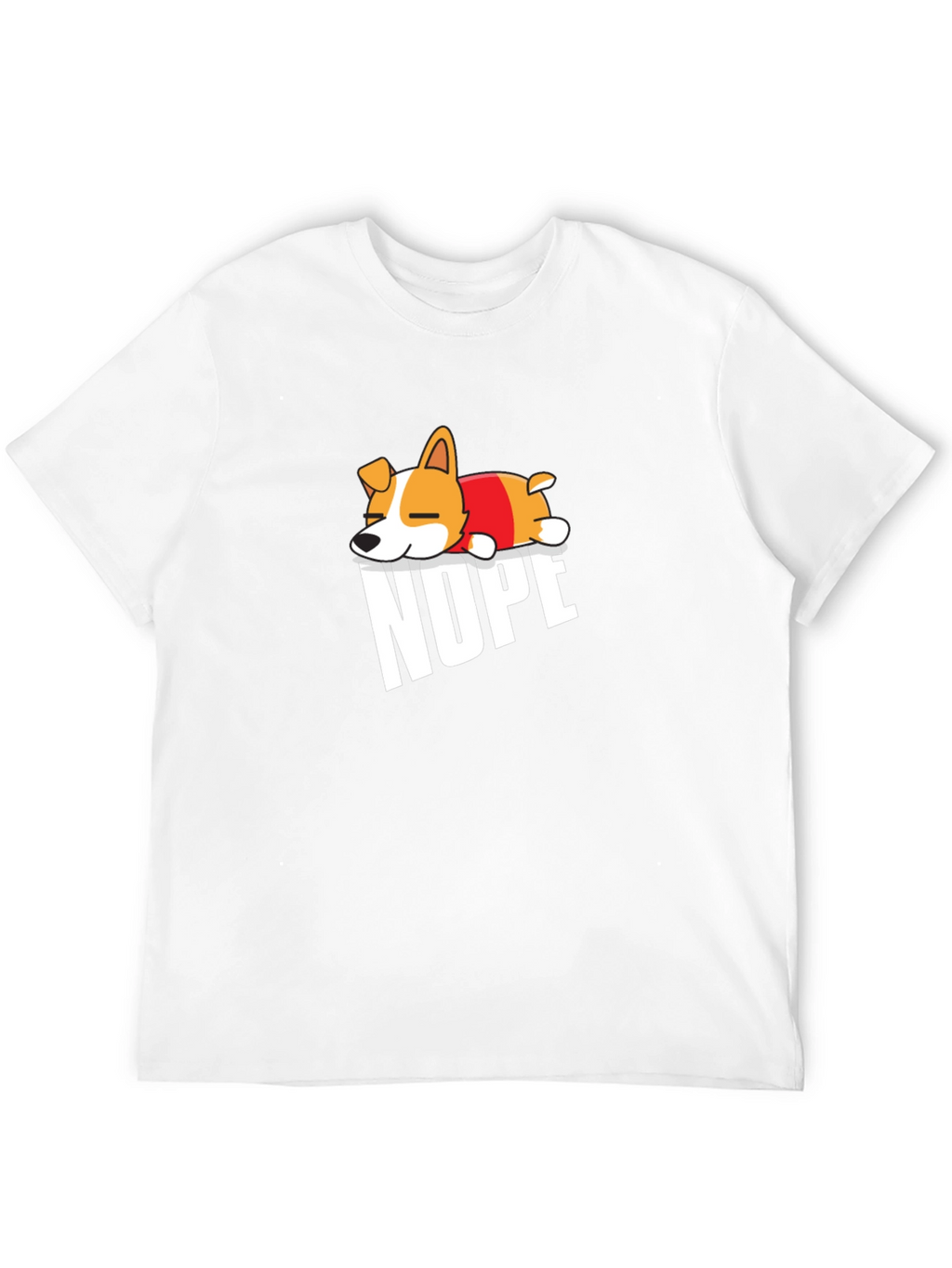 Nope Dog T-Shirt - Funny Graphic Tee