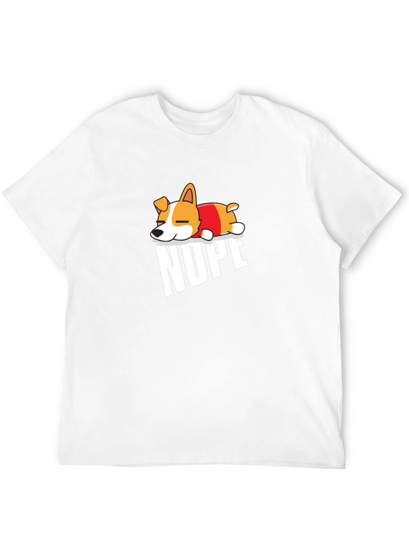Nope Dog T-Shirt - Funny Graphic Tee