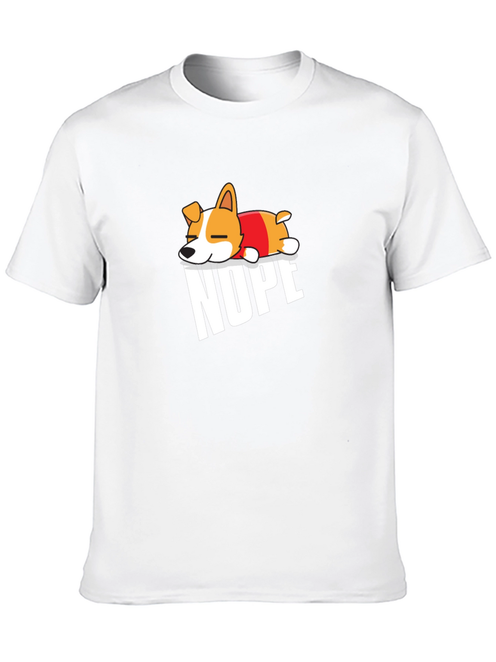 Nope Dog T-Shirt - Funny Graphic Tee