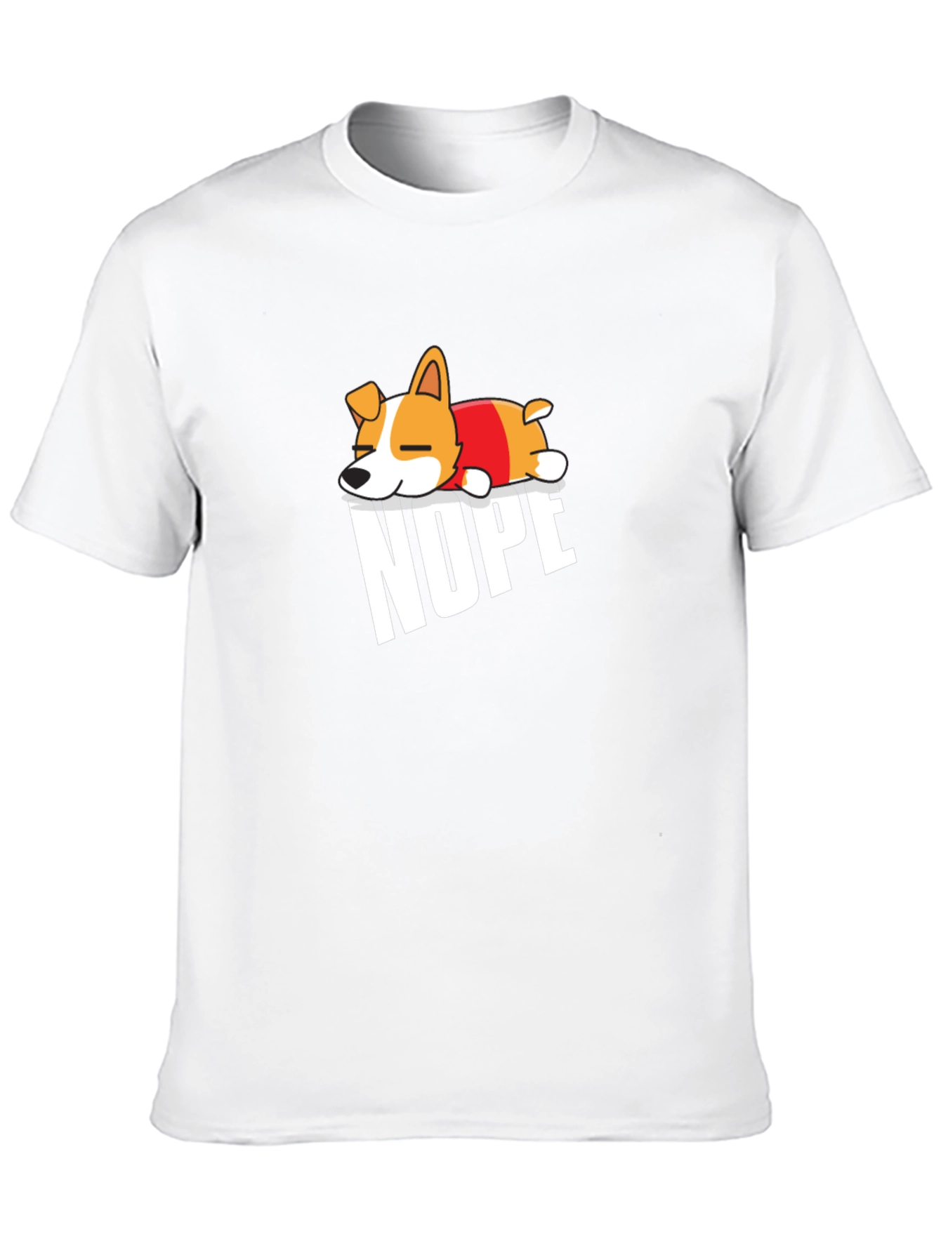 Nope Dog T-Shirt - Funny Graphic Tee