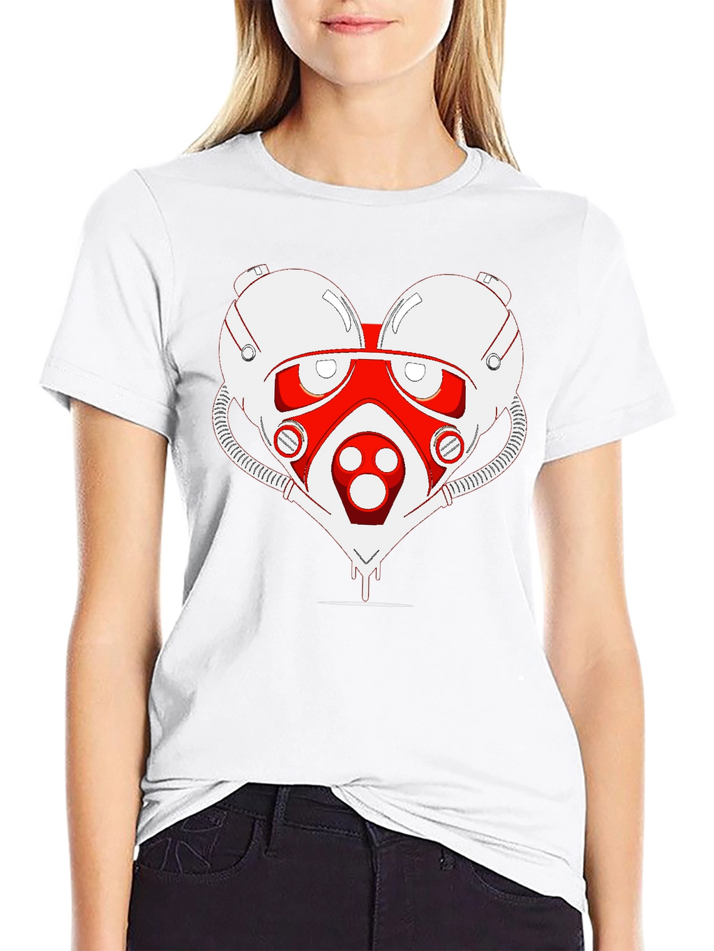 Sci-fi Heart T-Shirt - Unique Graphic Tee