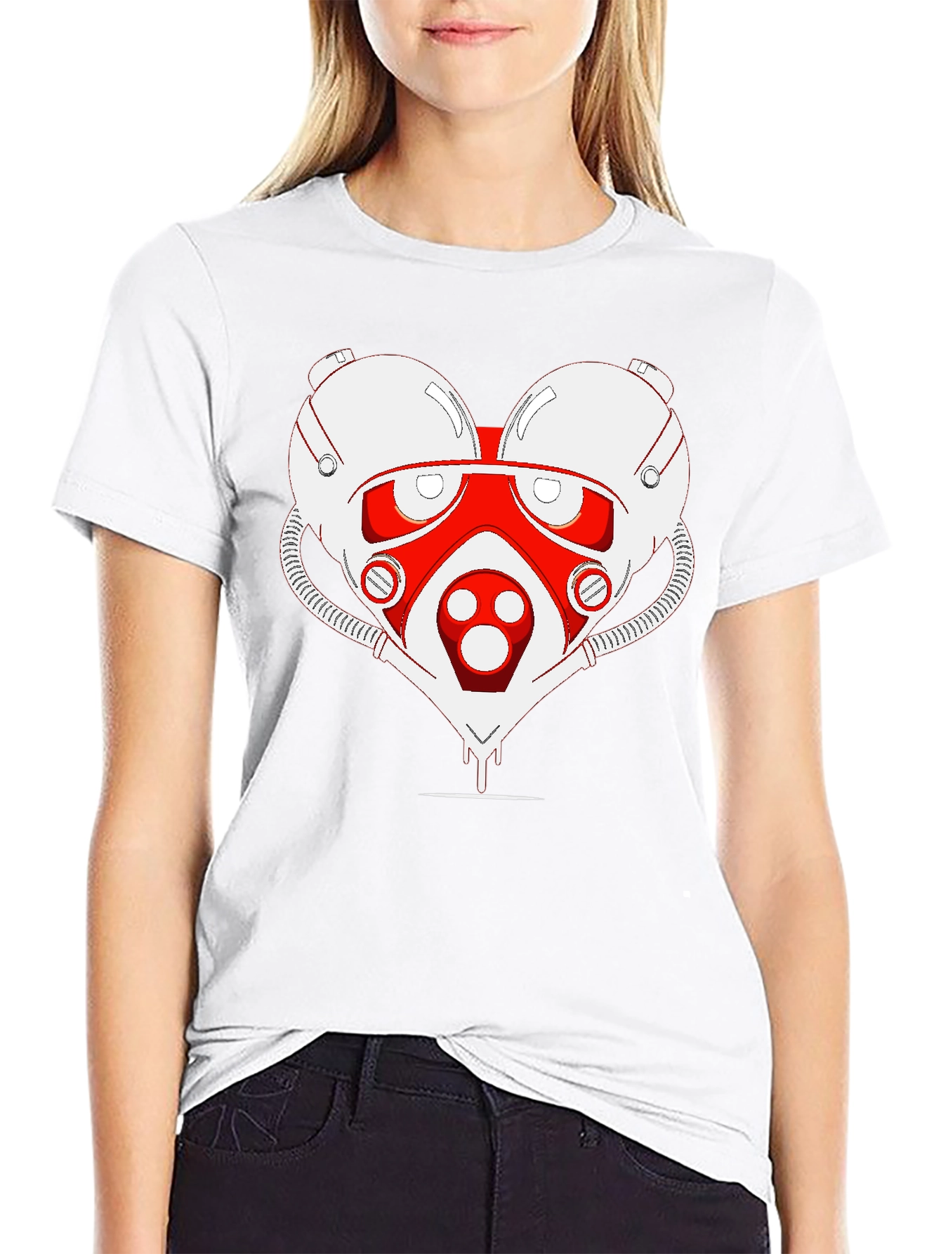 Sci-fi Heart T-Shirt - Unique Graphic Tee