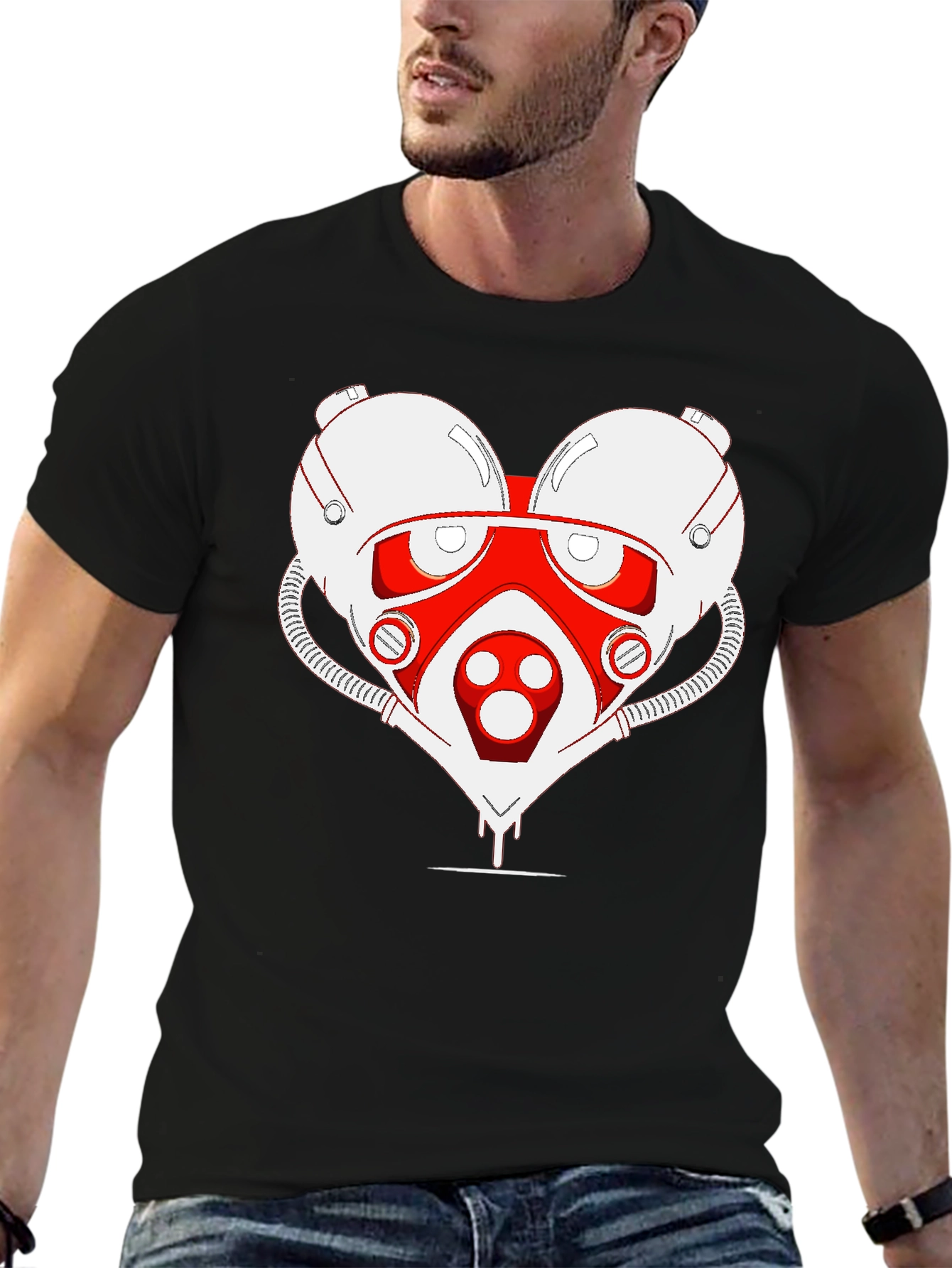 Sci-fi Heart T-Shirt - Unique Graphic Tee