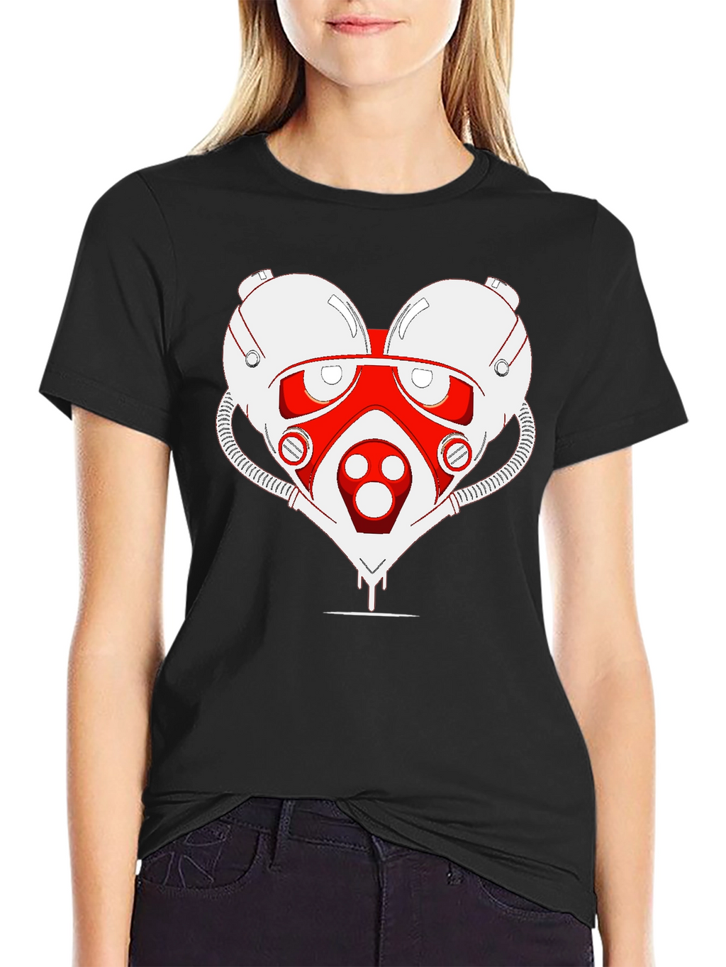 Sci-fi Heart T-Shirt - Unique Graphic Tee