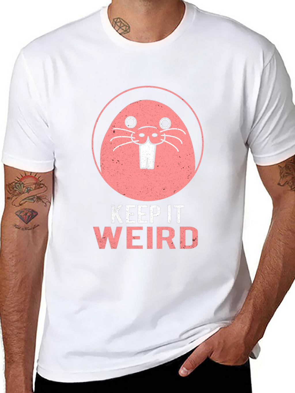 Keep It Weird T-Shirt Funny Mole Graphic Tee