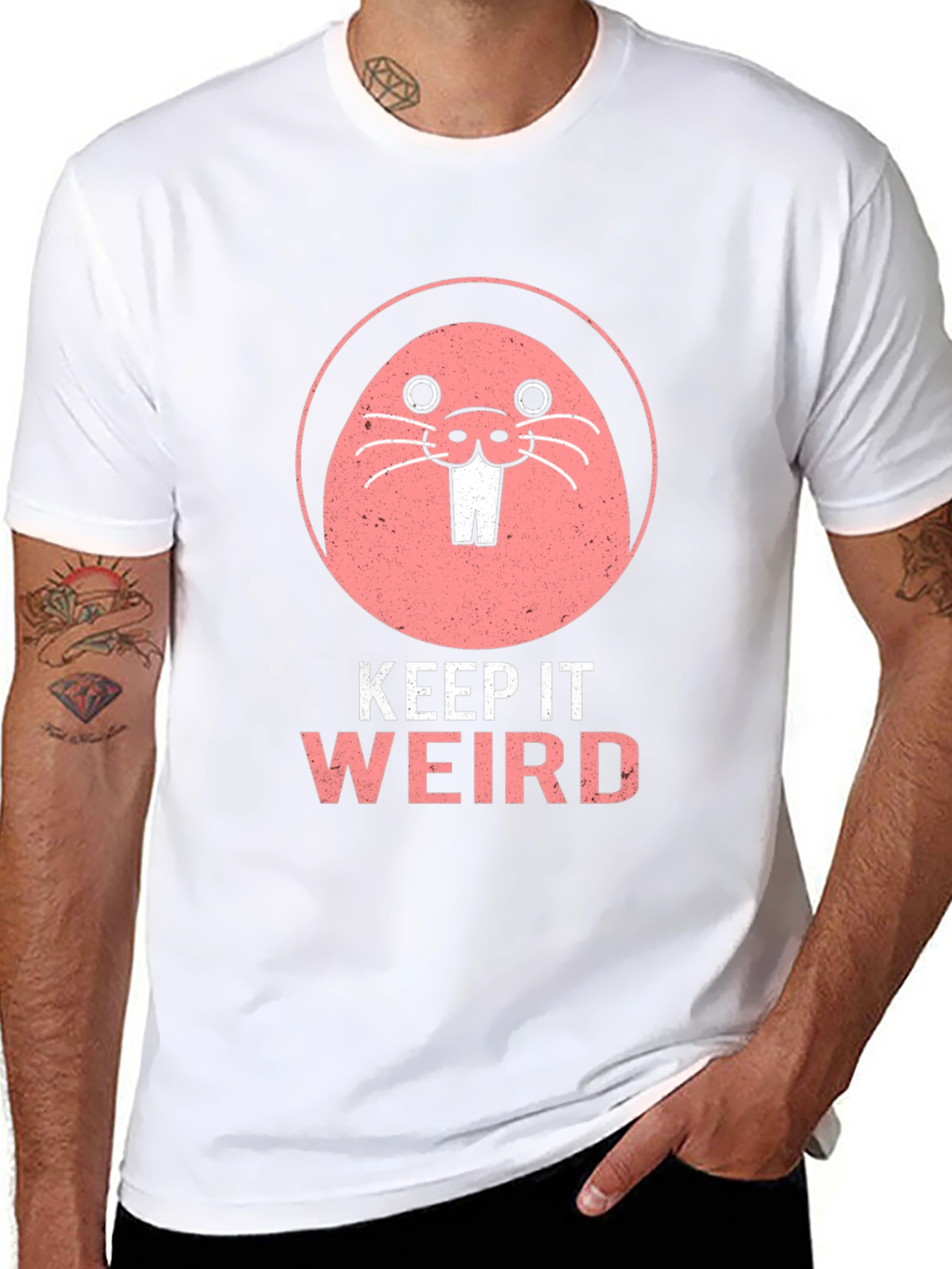 Keep It Weird T-Shirt Funny Mole Graphic Tee