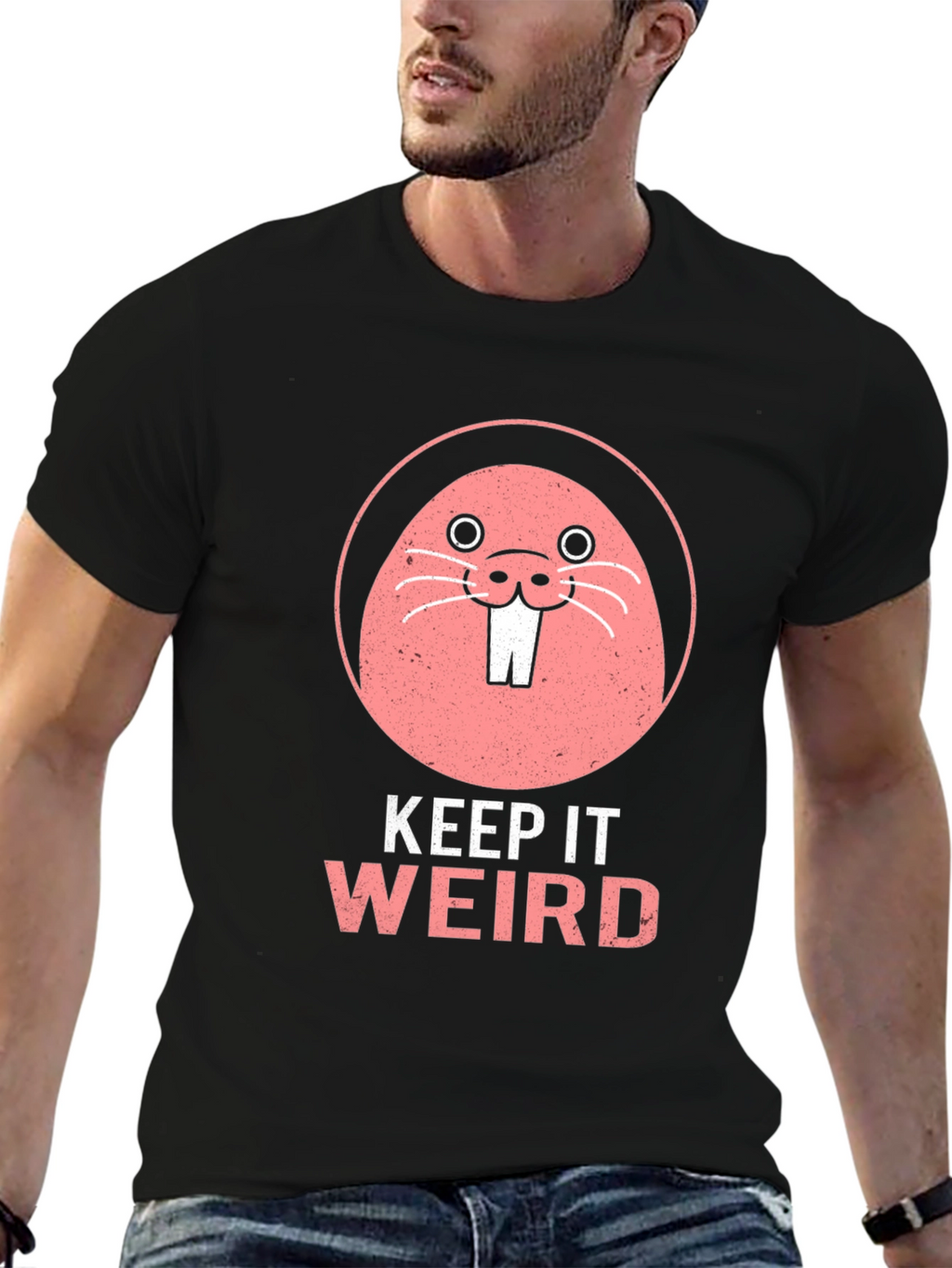 Keep It Weird T-Shirt Funny Mole Graphic Tee