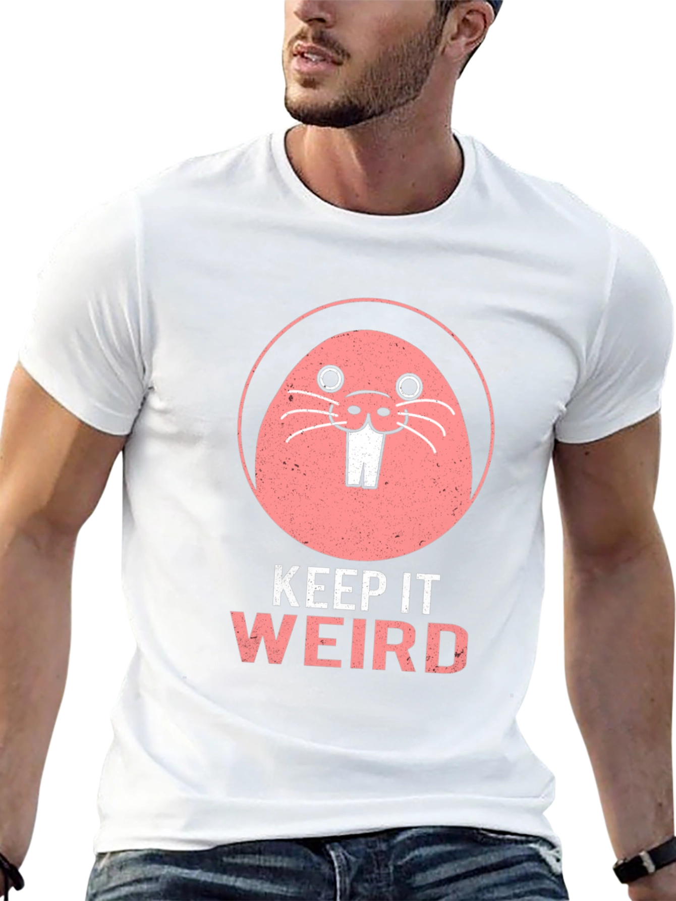 Keep It Weird T-Shirt Funny Mole Graphic Tee