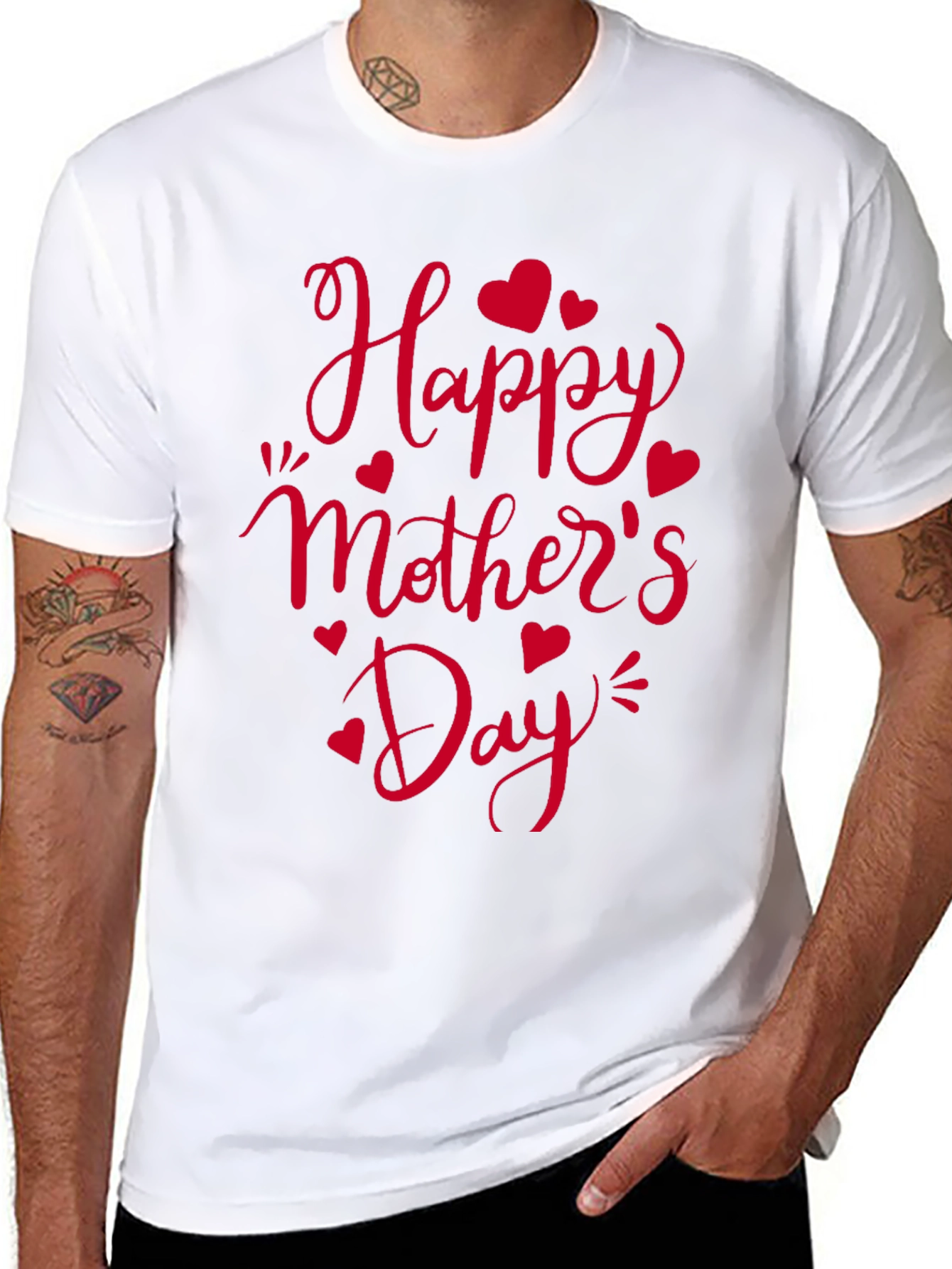 Happy Mothers Day Black T-Shirt