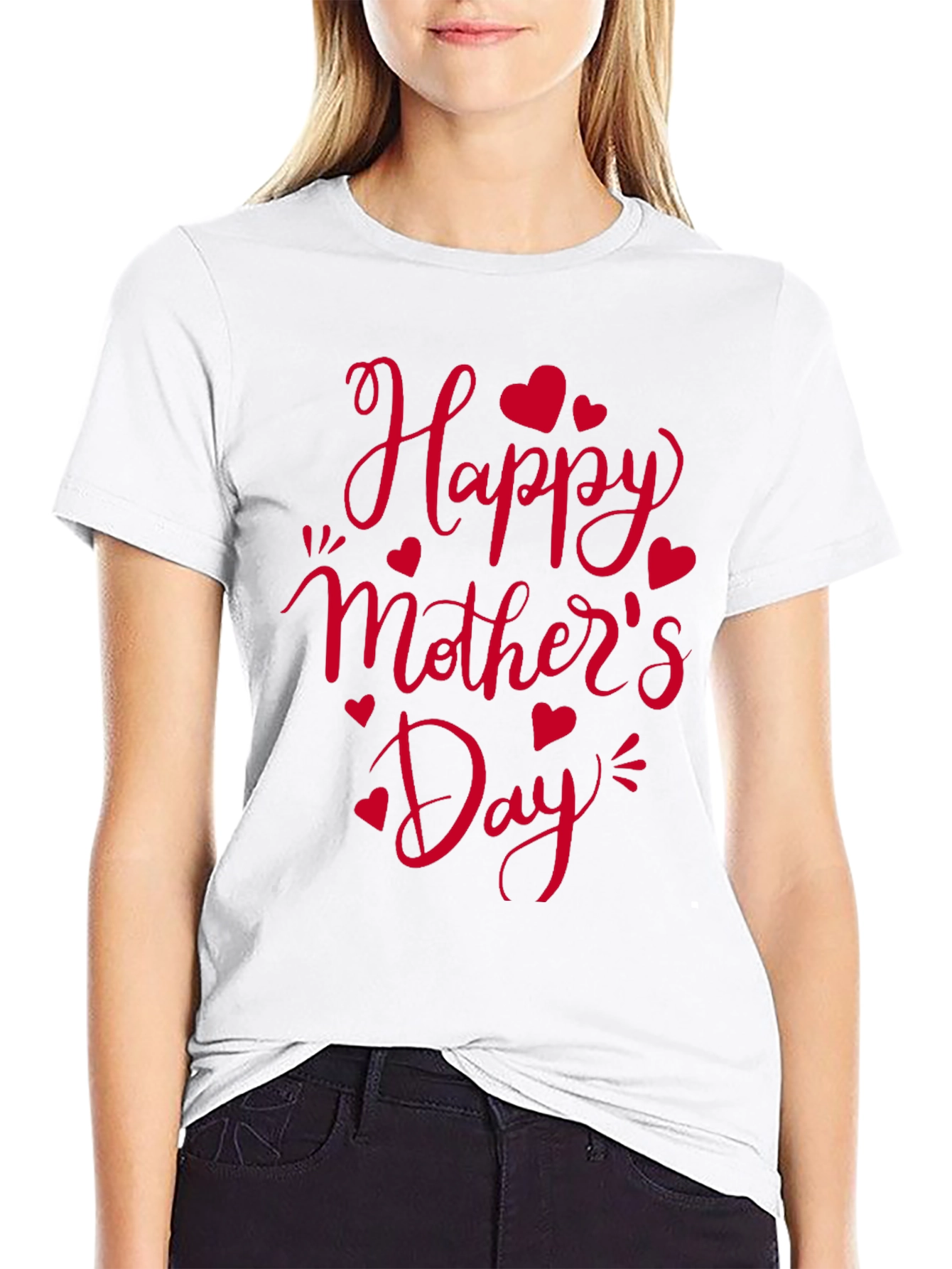 Happy Mothers Day Black T-Shirt
