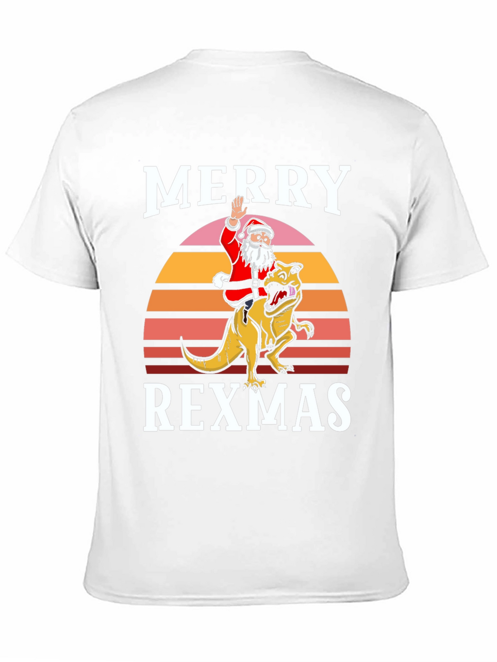 Merry Rexmas T-Shirt - Santa Riding Dinosaur