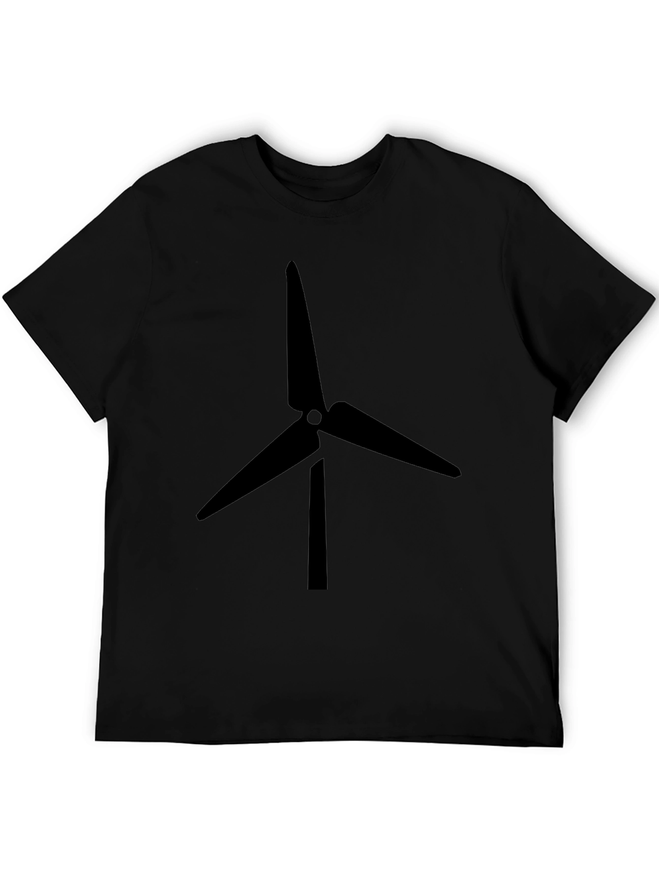Black Turbine Graphic Tee - Eco Friendly