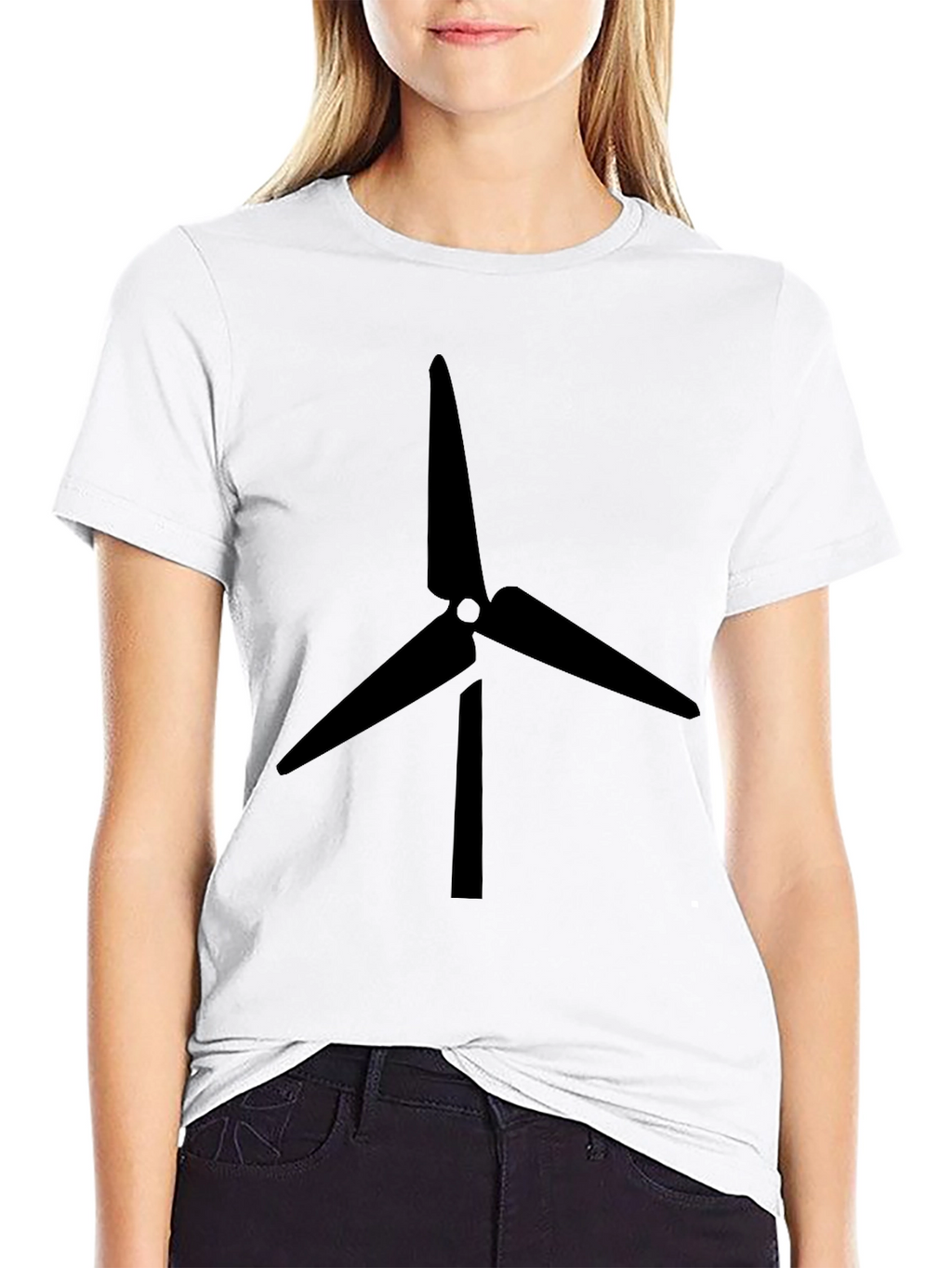 Black Turbine Graphic Tee - Eco Friendly