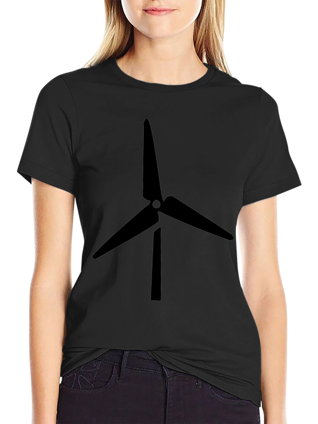 Black Turbine Graphic Tee - Eco Friendly