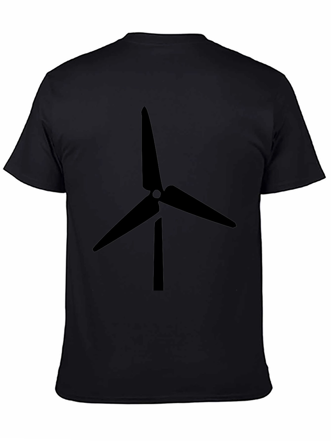 Black Turbine Graphic Tee - Eco Friendly