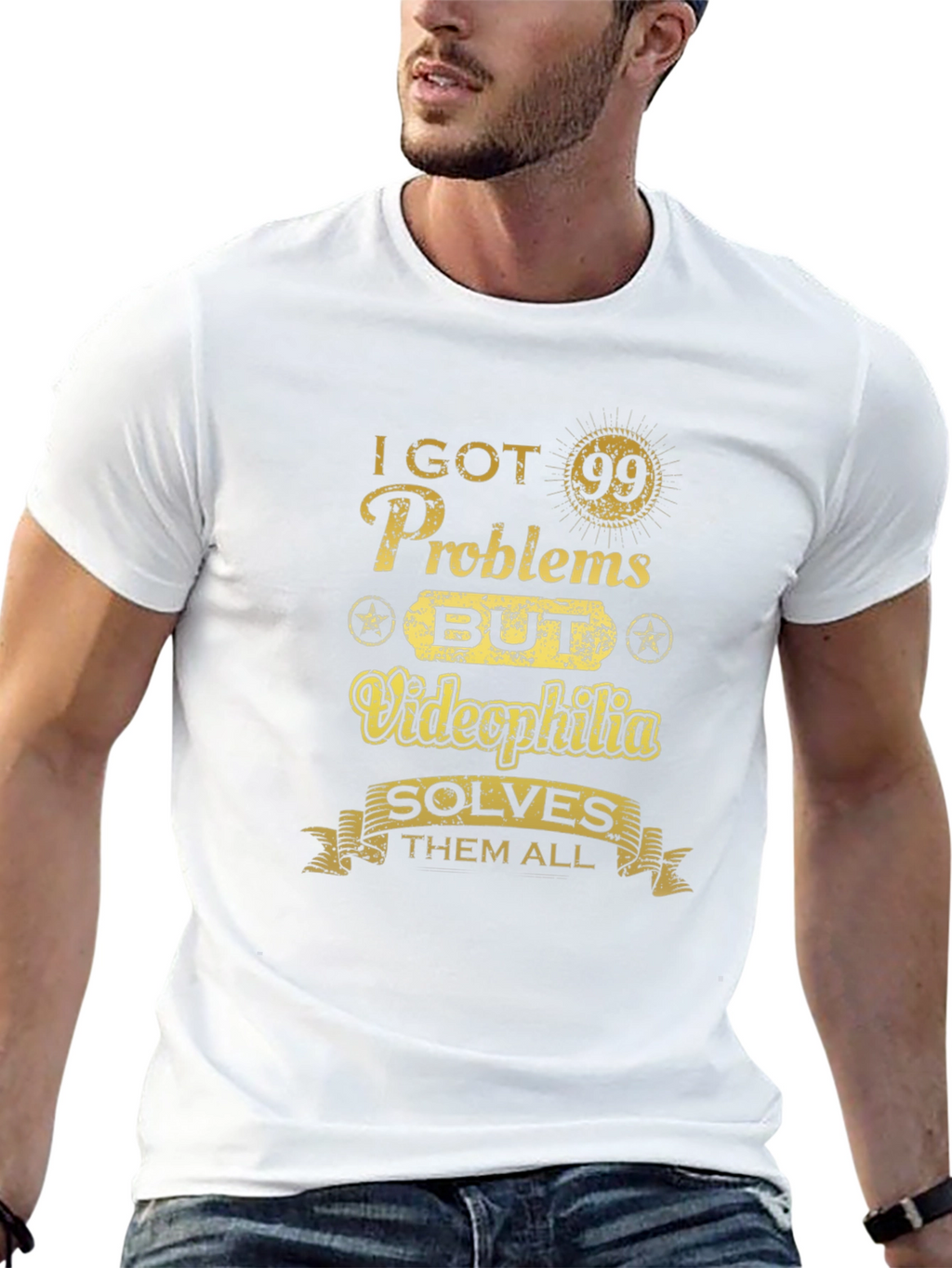 Funny Videophilia Solves Graphic T-Shirt