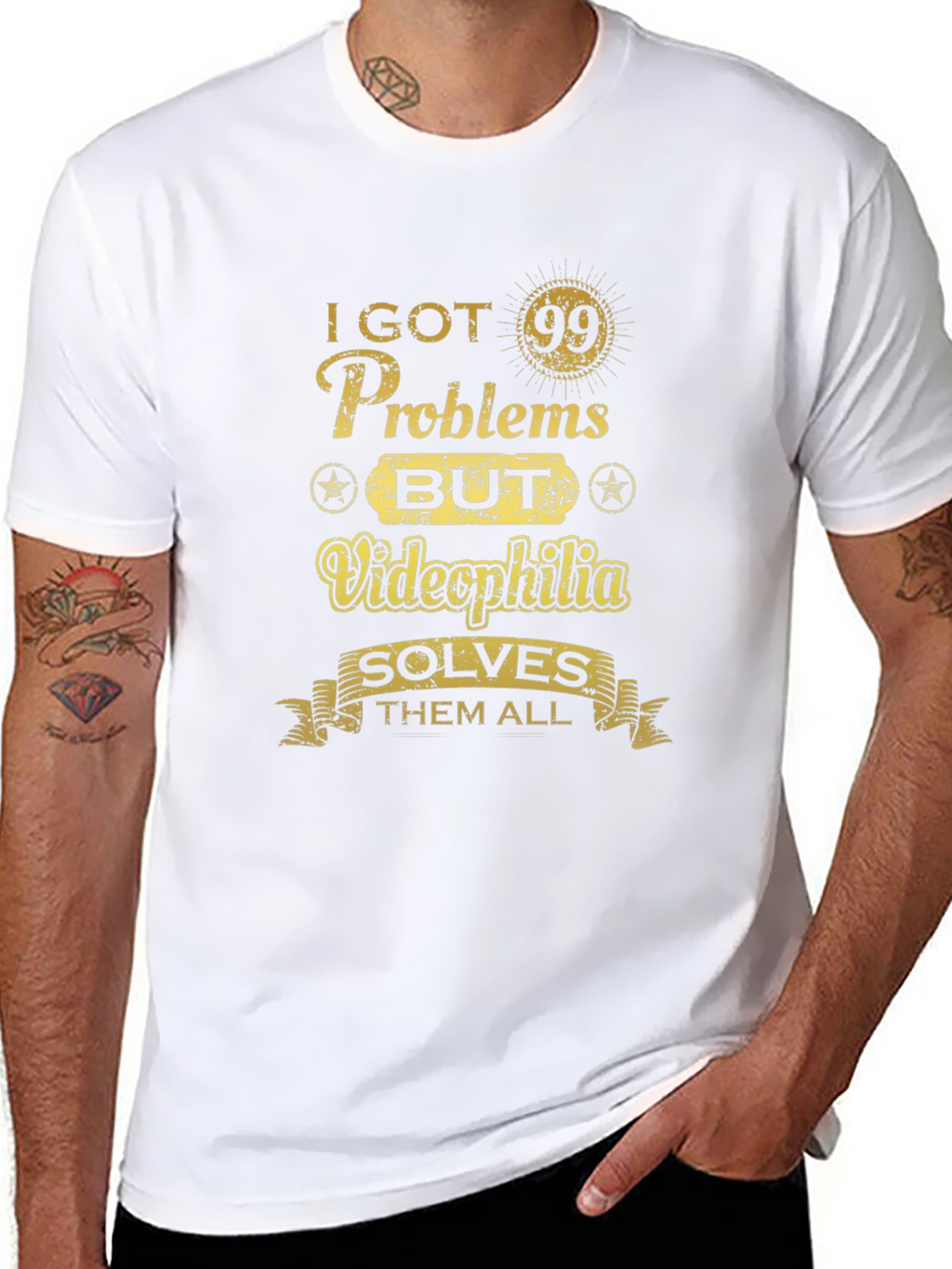 Funny Videophilia Solves Graphic T-Shirt