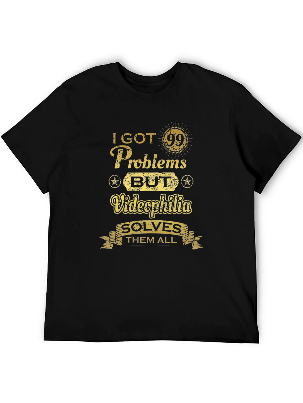 Funny Videophilia Solves Graphic T-Shirt
