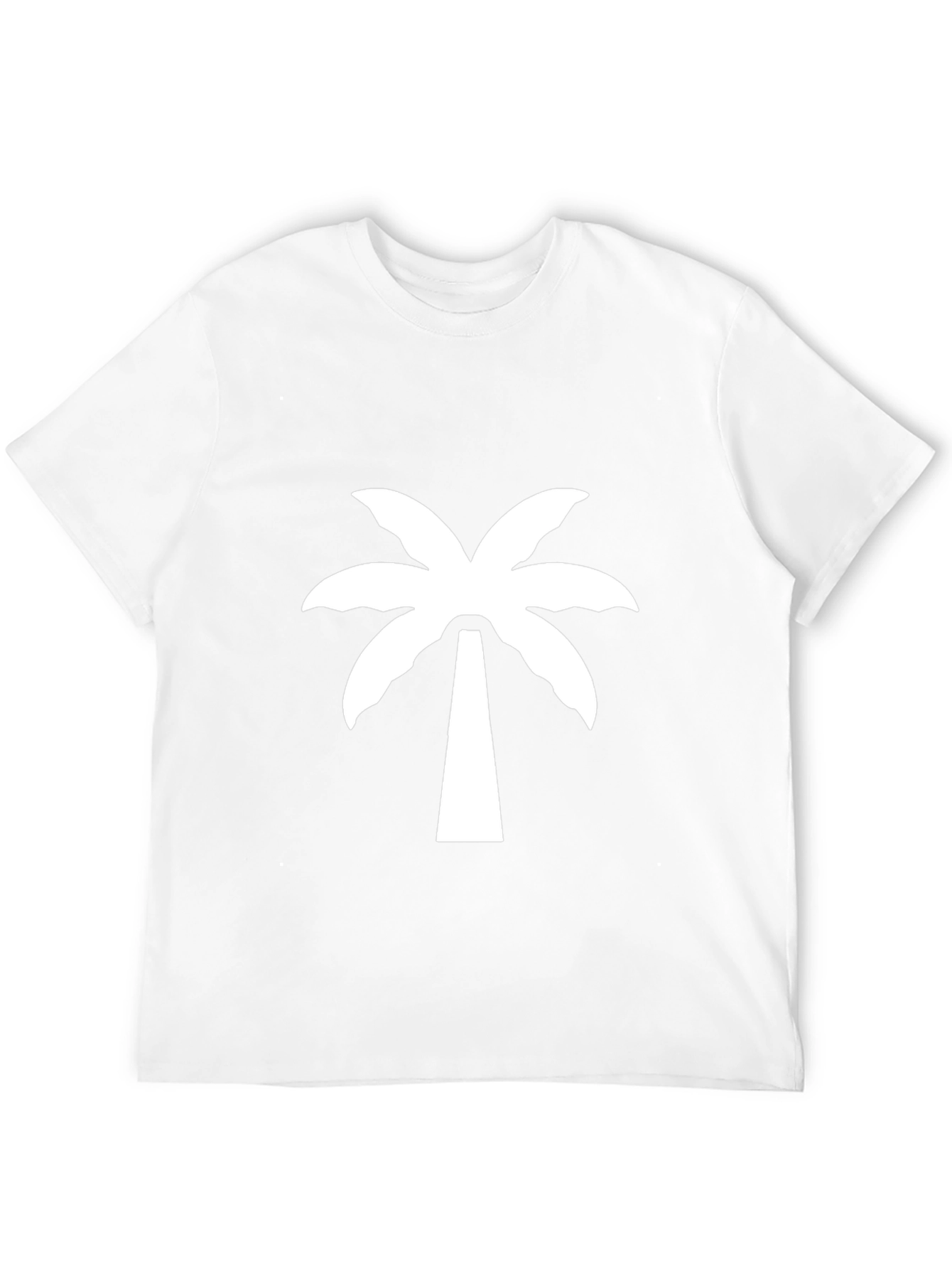 Palm Tree Graphic Tee - Black Casual T-Shirt