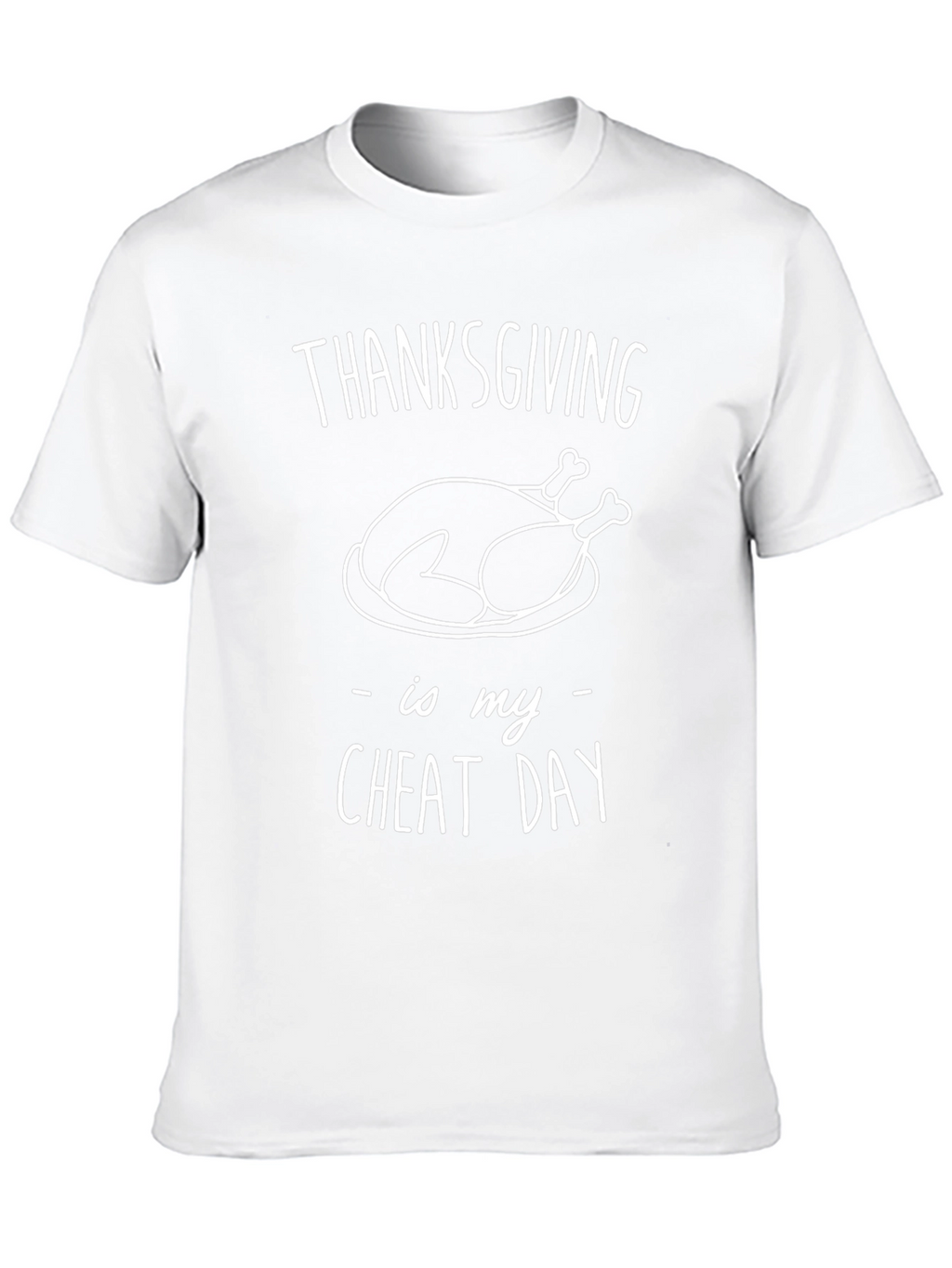 Thanksgiving Cheat Day Graphic Tee - Black