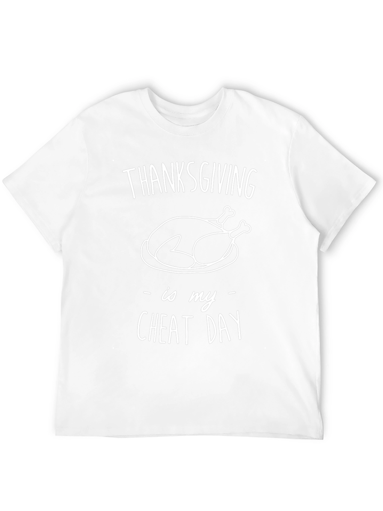 Thanksgiving Cheat Day Graphic Tee - Black