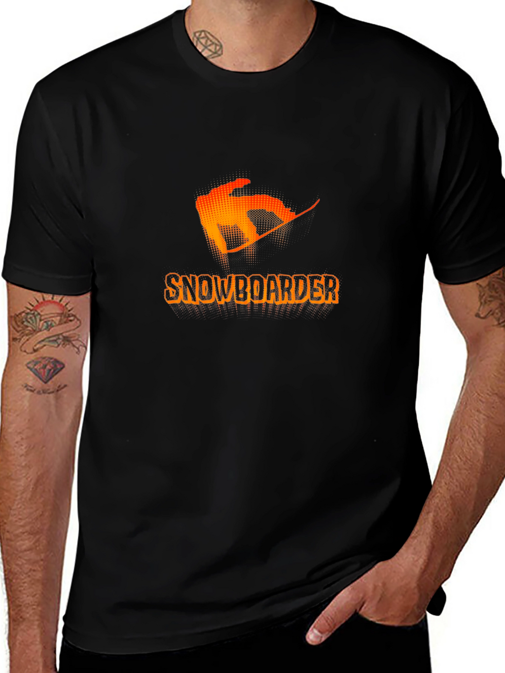 Cool Snowboarder Graphic T-Shirt