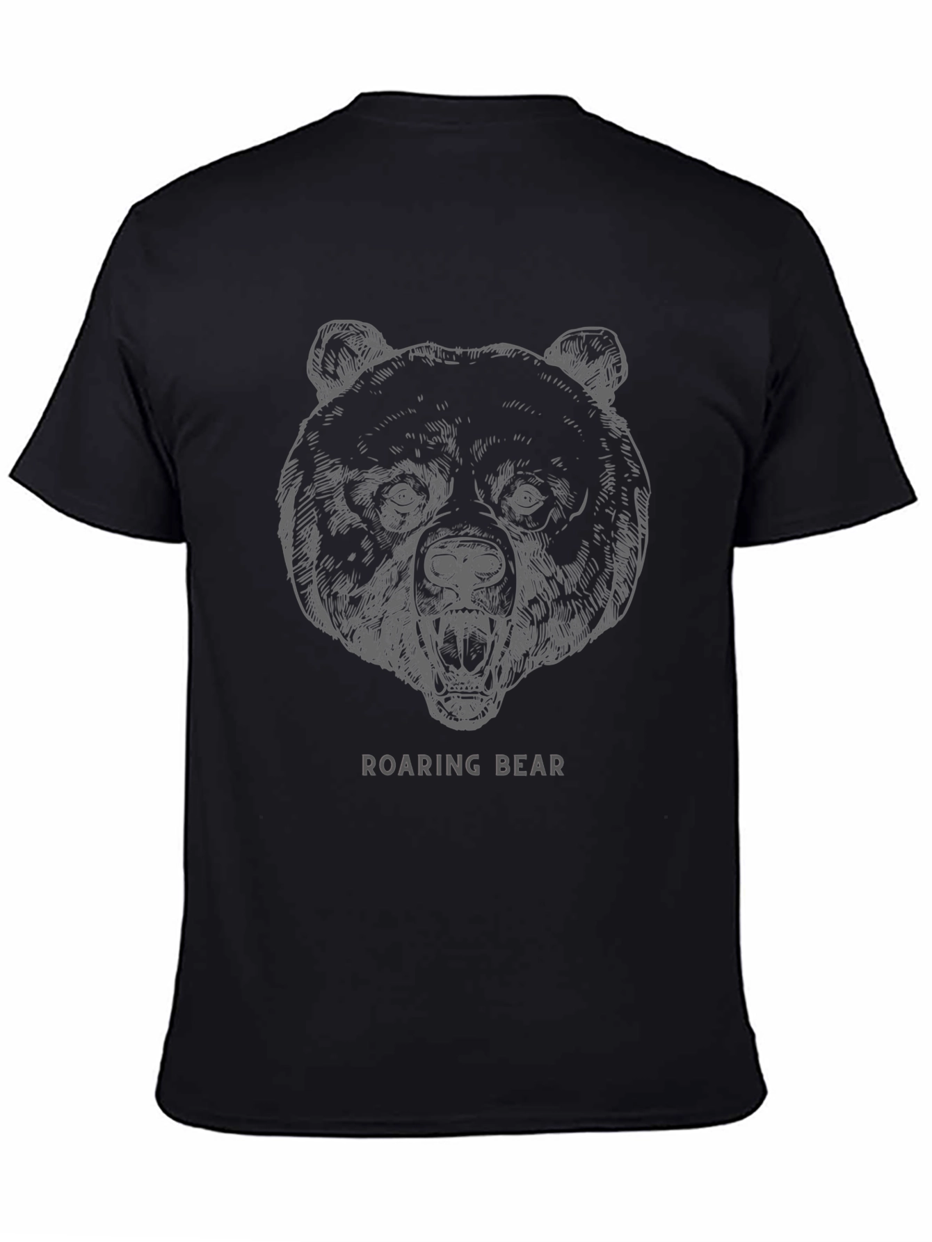 Roaring Bear Graphic T-Shirt - Stylish Mens Tee