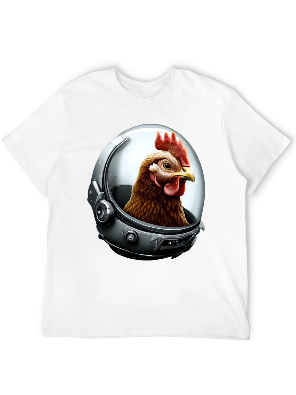 Astronaut Chicken Graphic T-Shirt