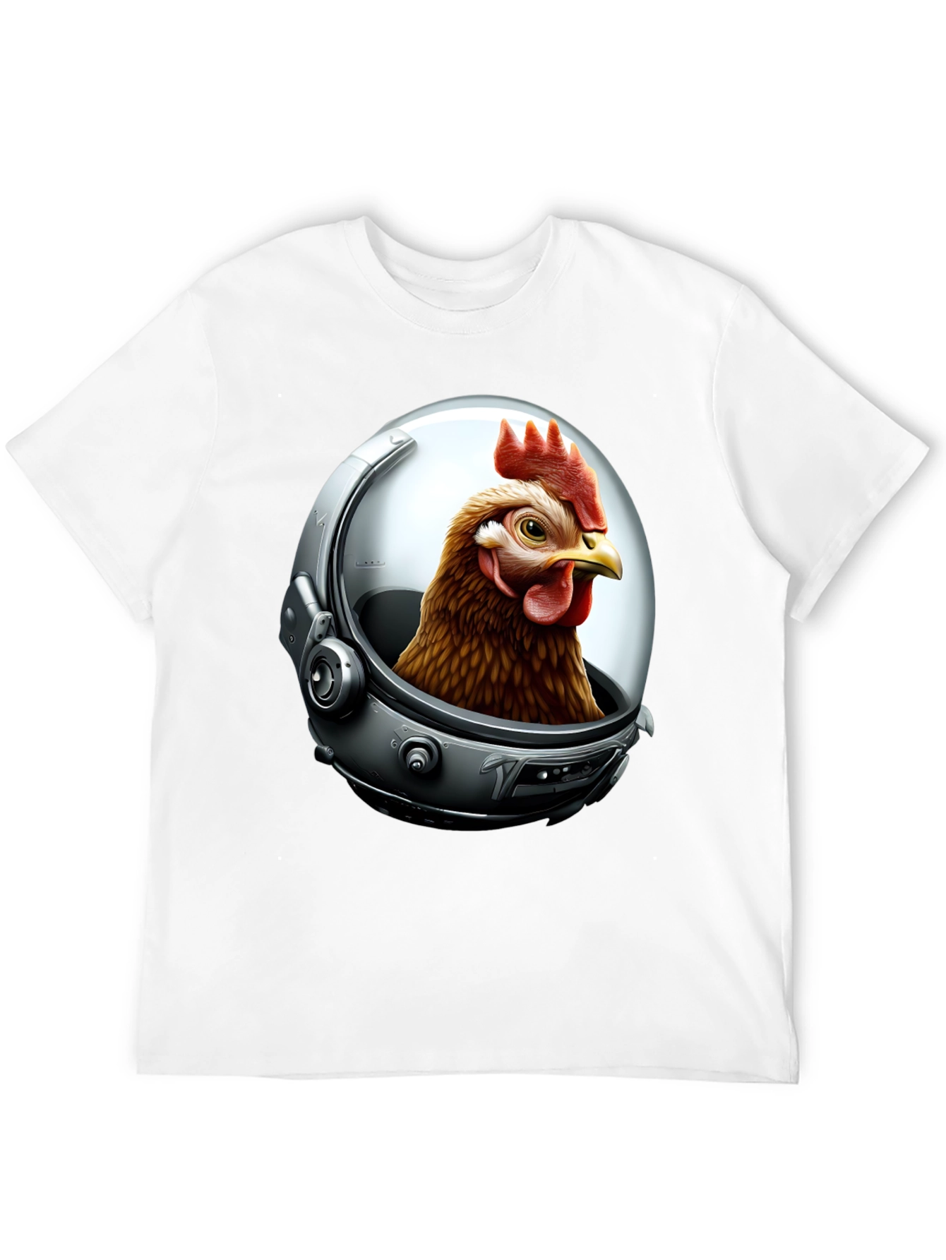 Astronaut Chicken Graphic T-Shirt