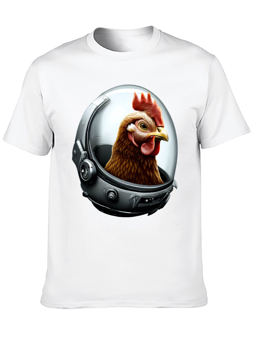 Astronaut Chicken Graphic T-Shirt