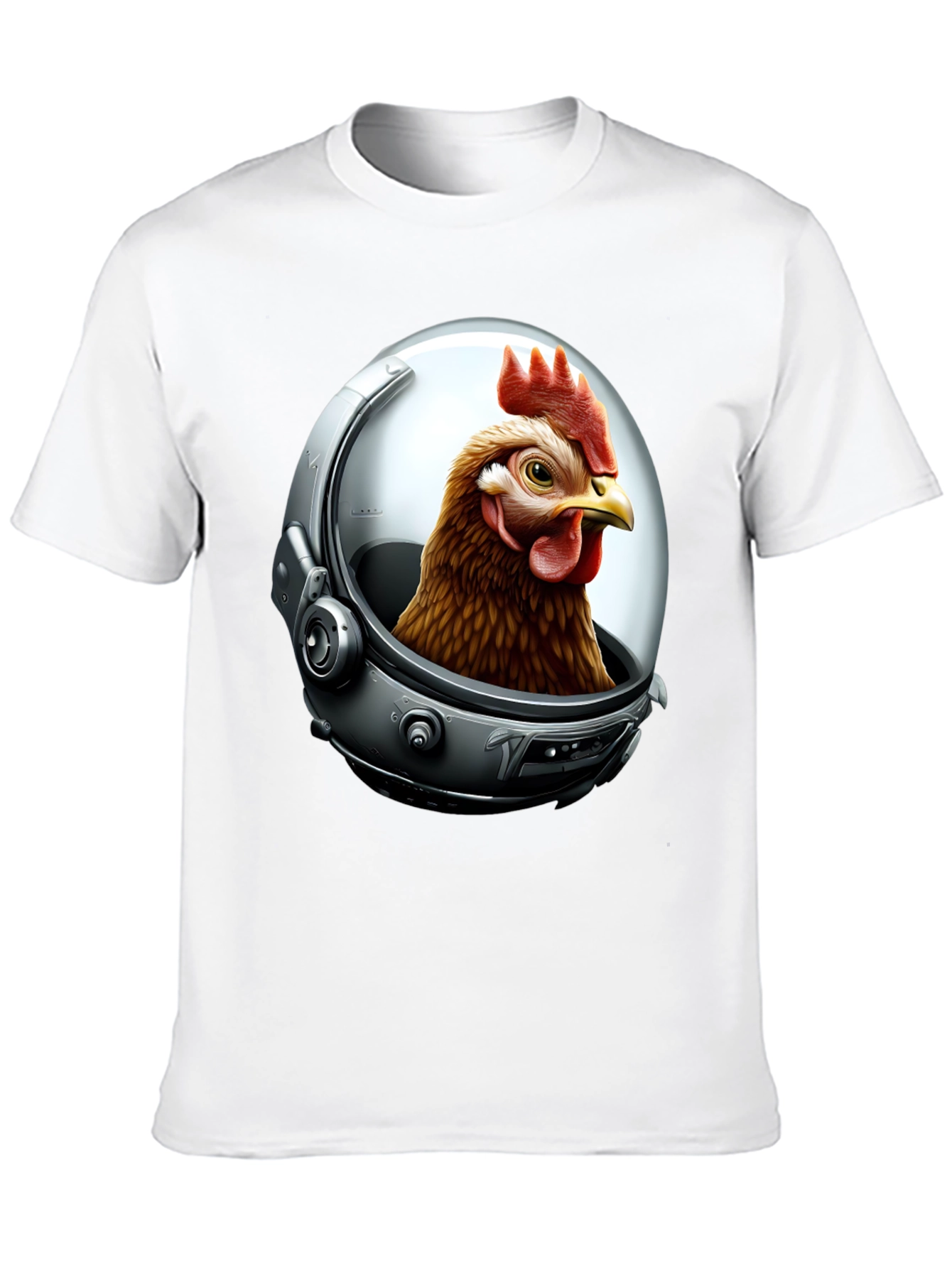 Astronaut Chicken Graphic T-Shirt