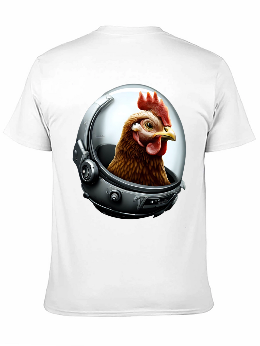 Astronaut Chicken Graphic T-Shirt