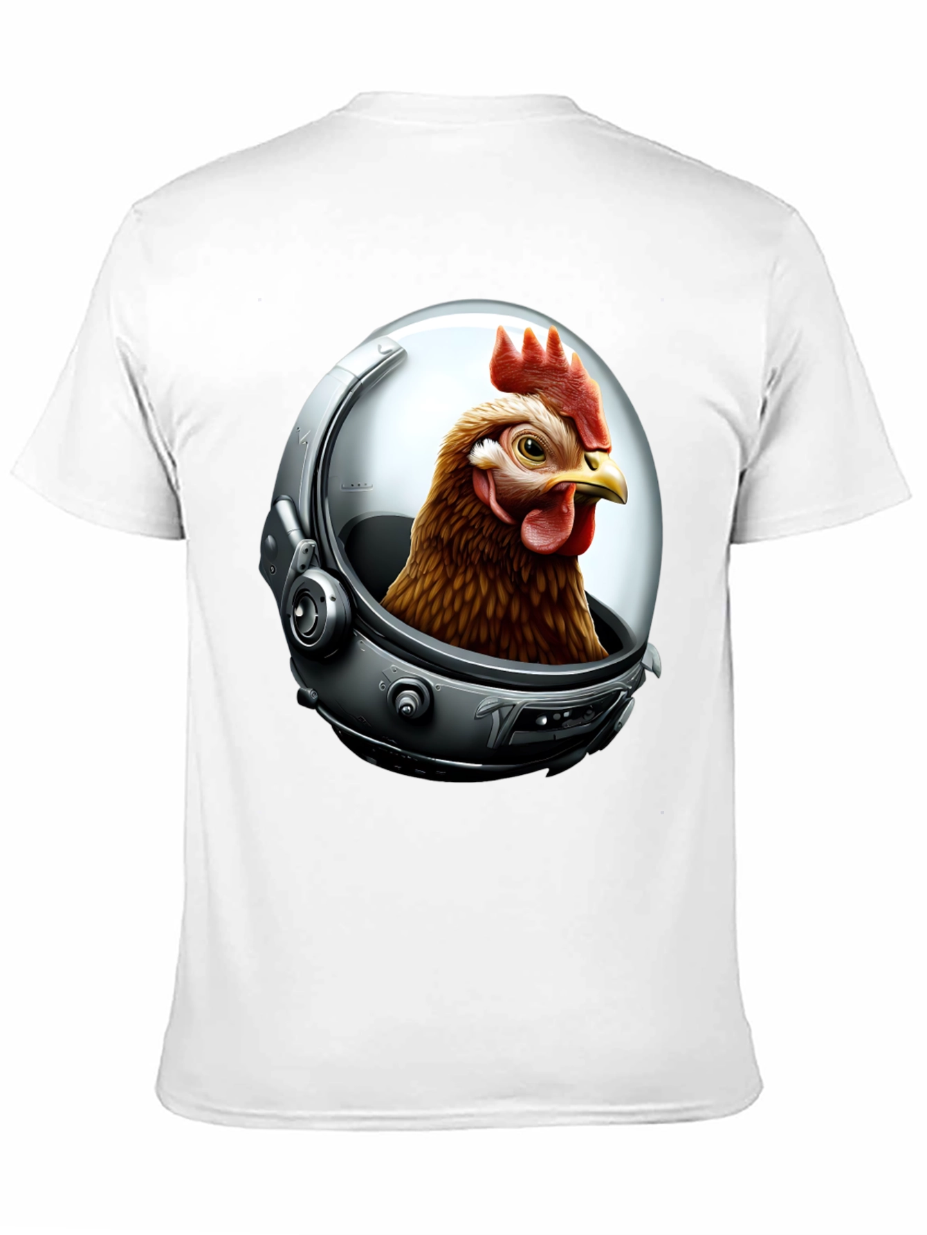 Astronaut Chicken Graphic T-Shirt