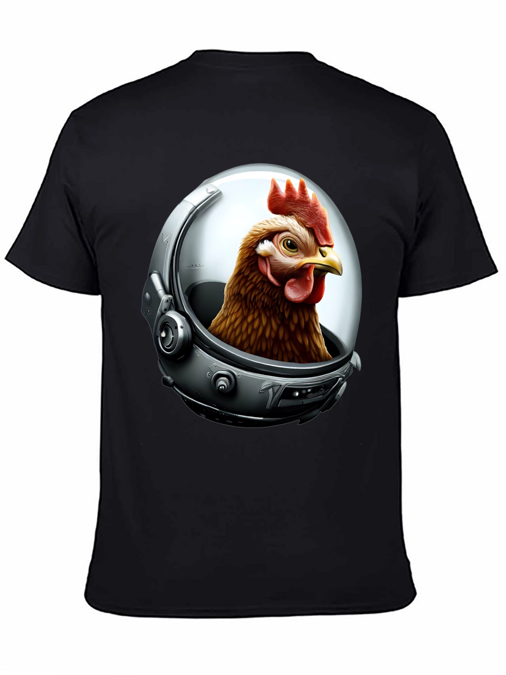 Astronaut Chicken Graphic T-Shirt