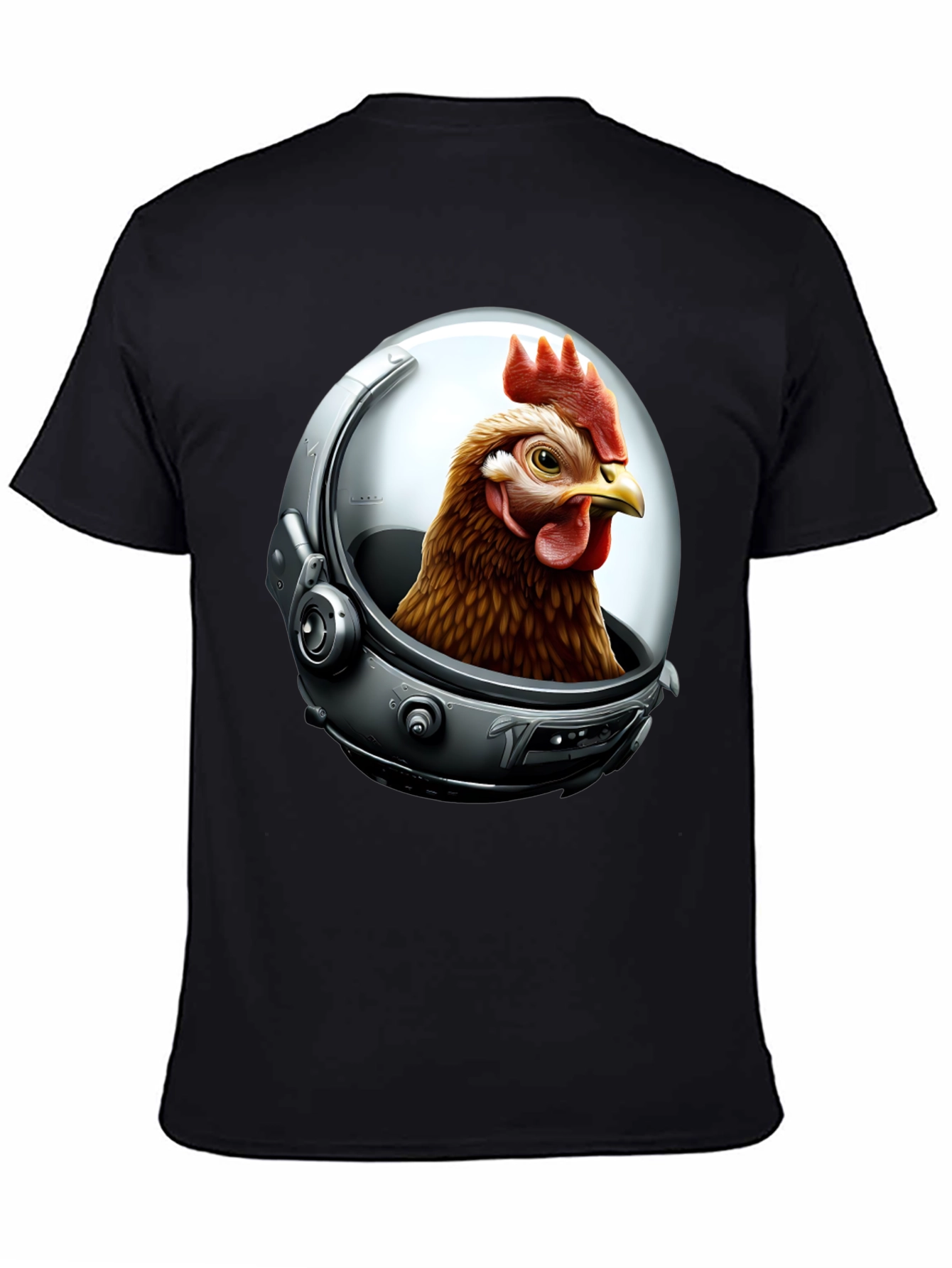 Astronaut Chicken Graphic T-Shirt
