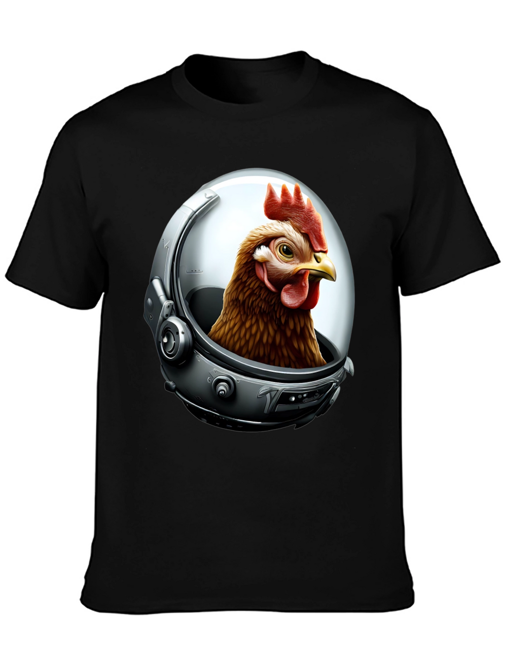Astronaut Chicken Graphic T-Shirt