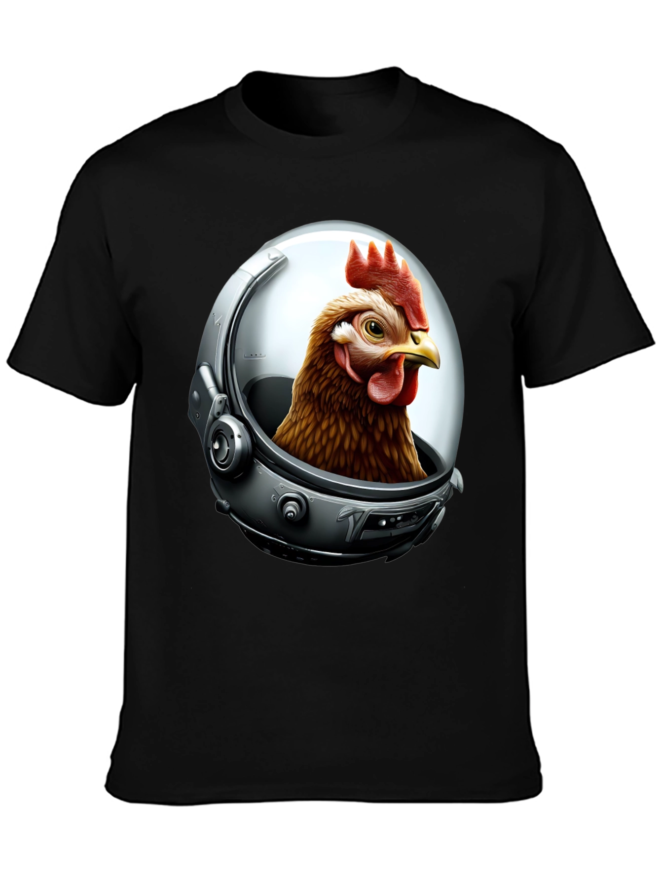 Astronaut Chicken Graphic T-Shirt