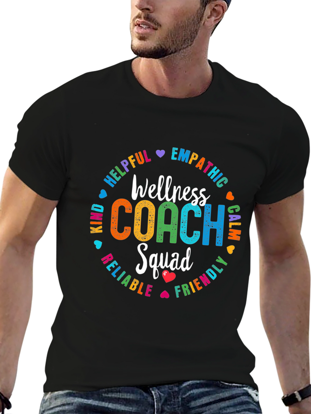 Wellness Coach Squad T-Shirt: Empathetic Helpful Kind