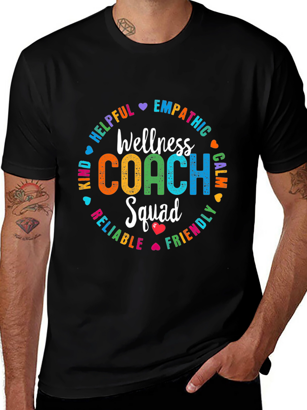 Wellness Coach Squad T-Shirt: Empathetic Helpful Kind