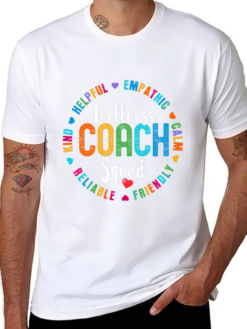 Wellness Coach Squad T-Shirt: Empathetic Helpful Kind