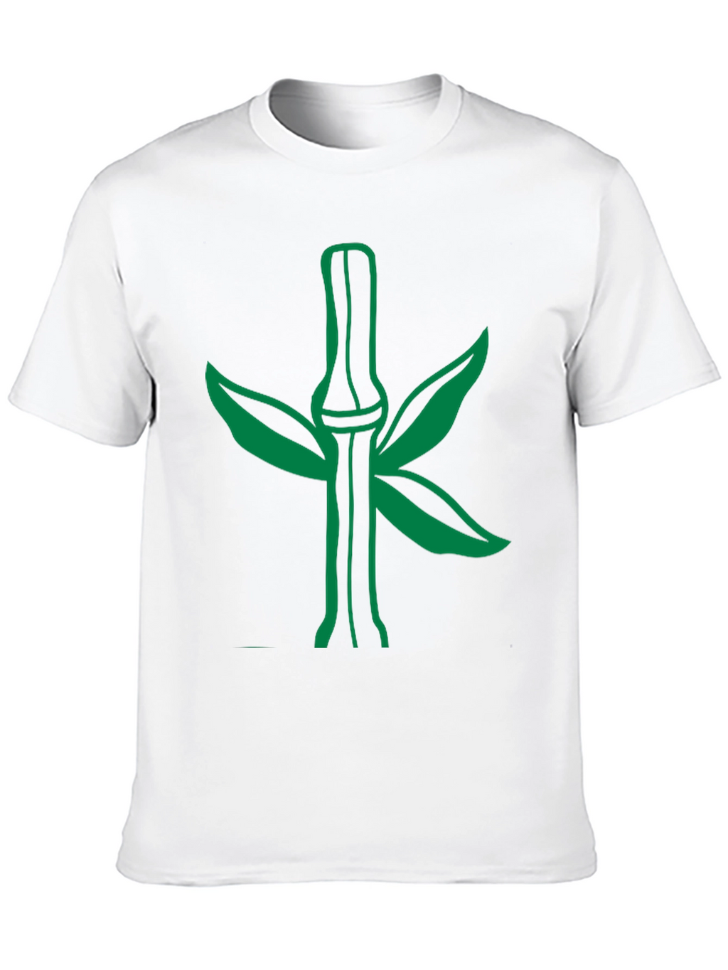 Green Bamboo Graphic Tee - Stylish Nature Design