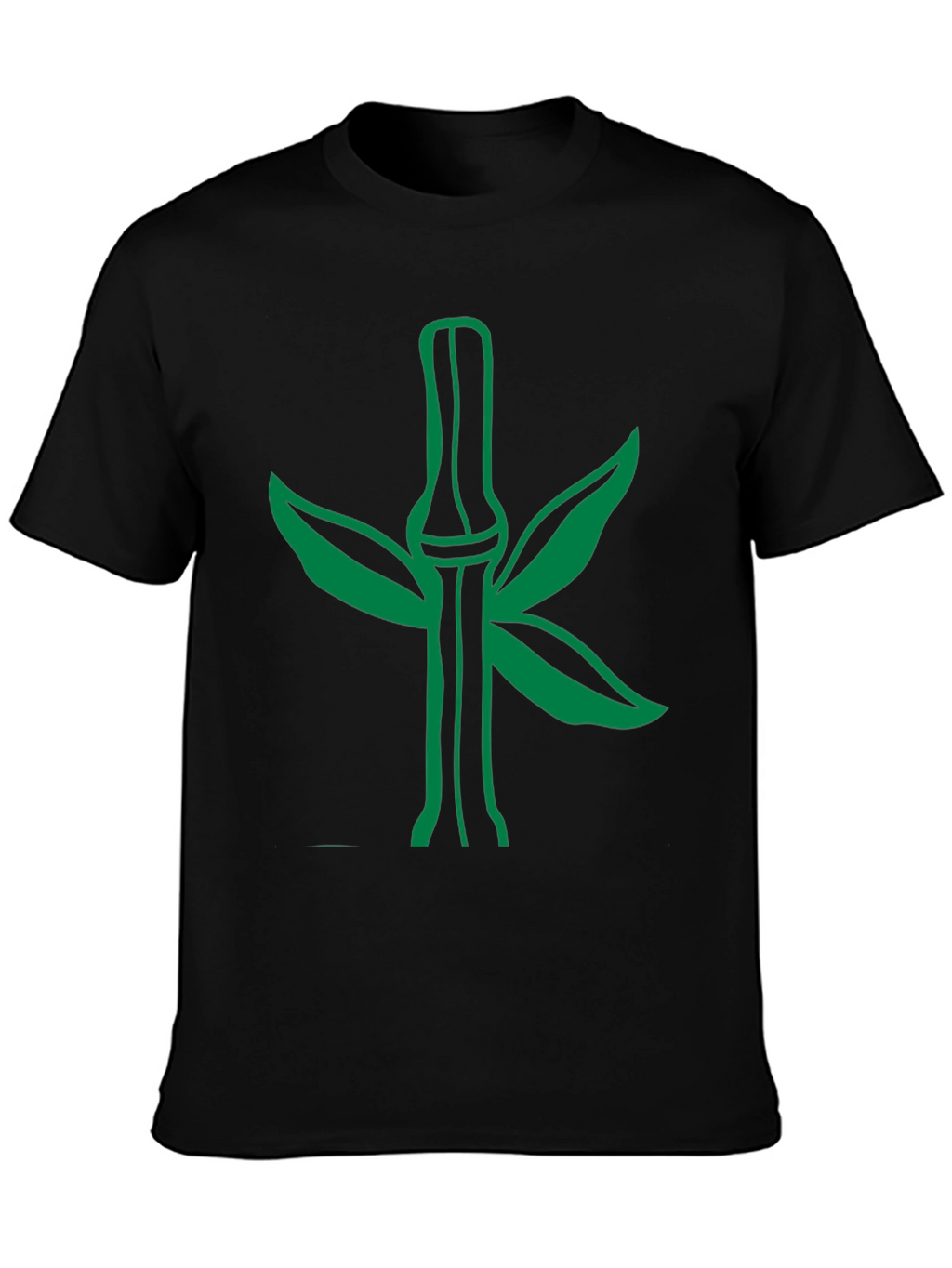Green Bamboo Graphic Tee - Stylish Nature Design