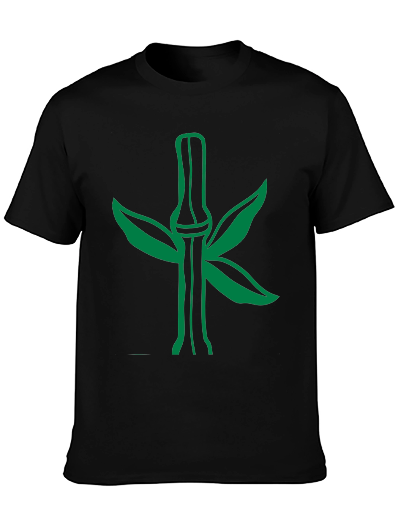 Green Bamboo Graphic Tee - Stylish Nature Design