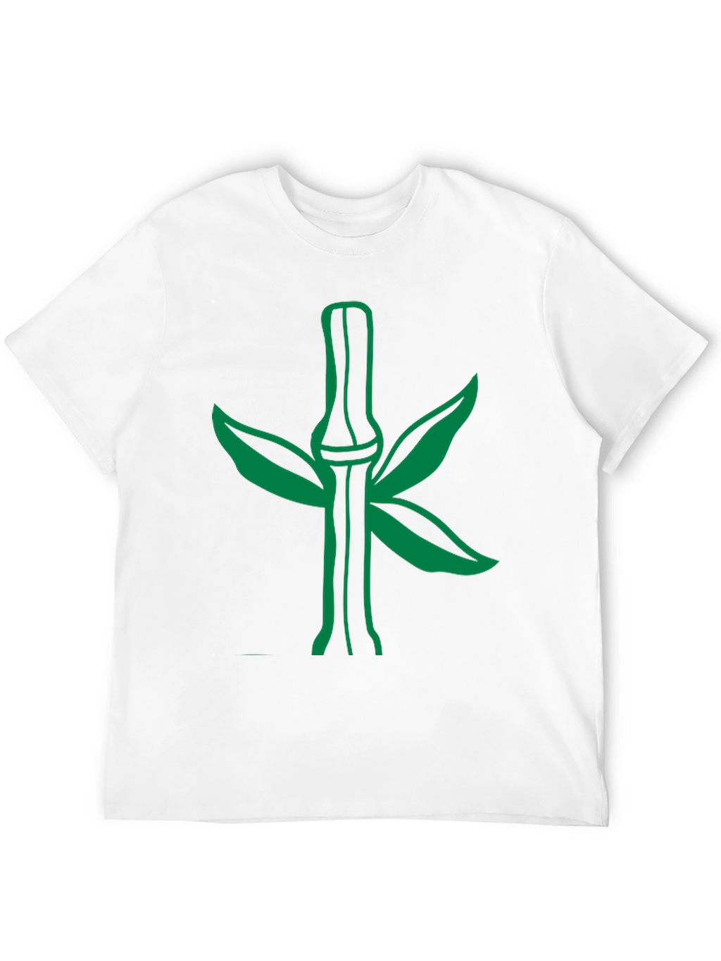 Green Bamboo Graphic Tee - Stylish Nature Design