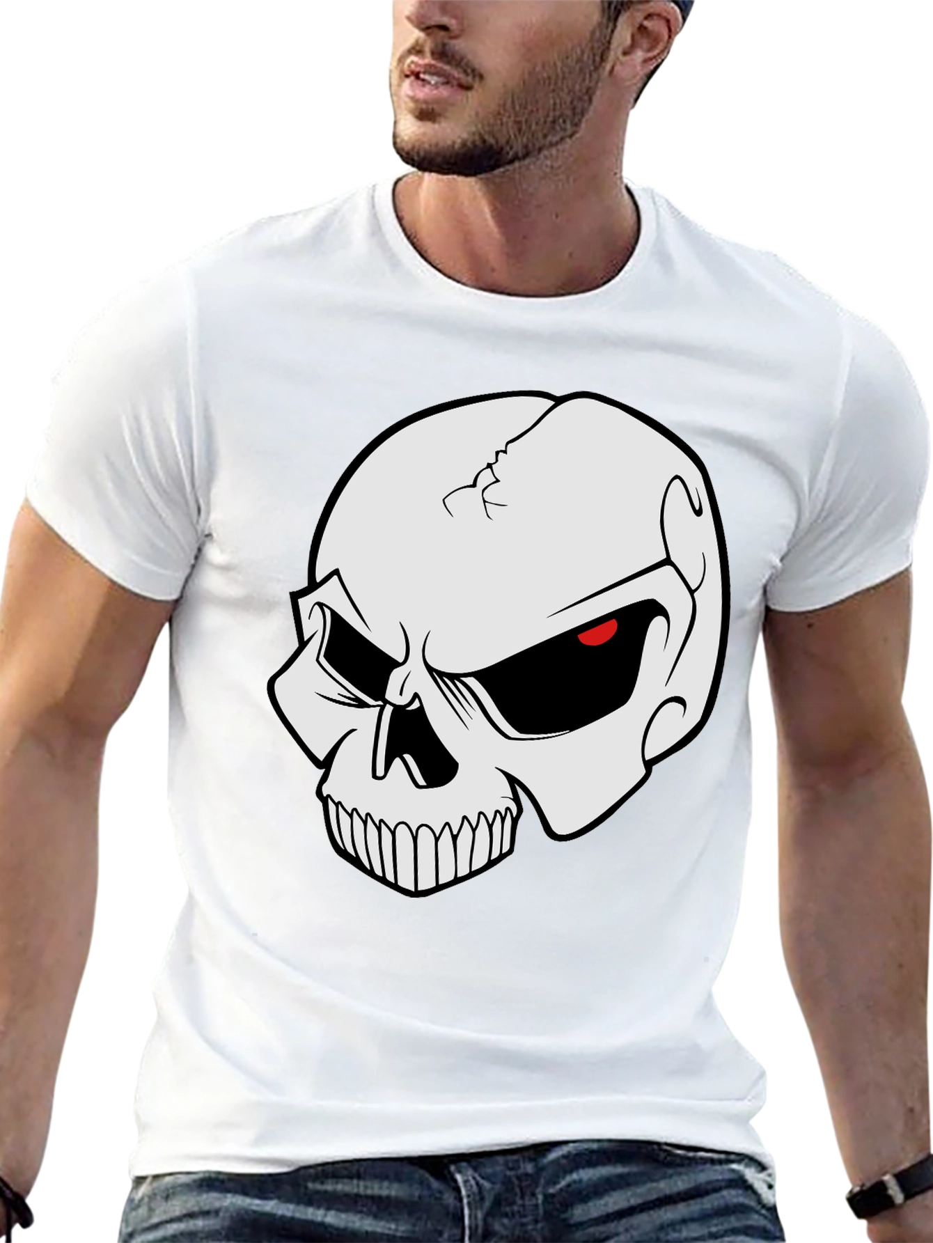 Skull Graphic Black T-Shirt
