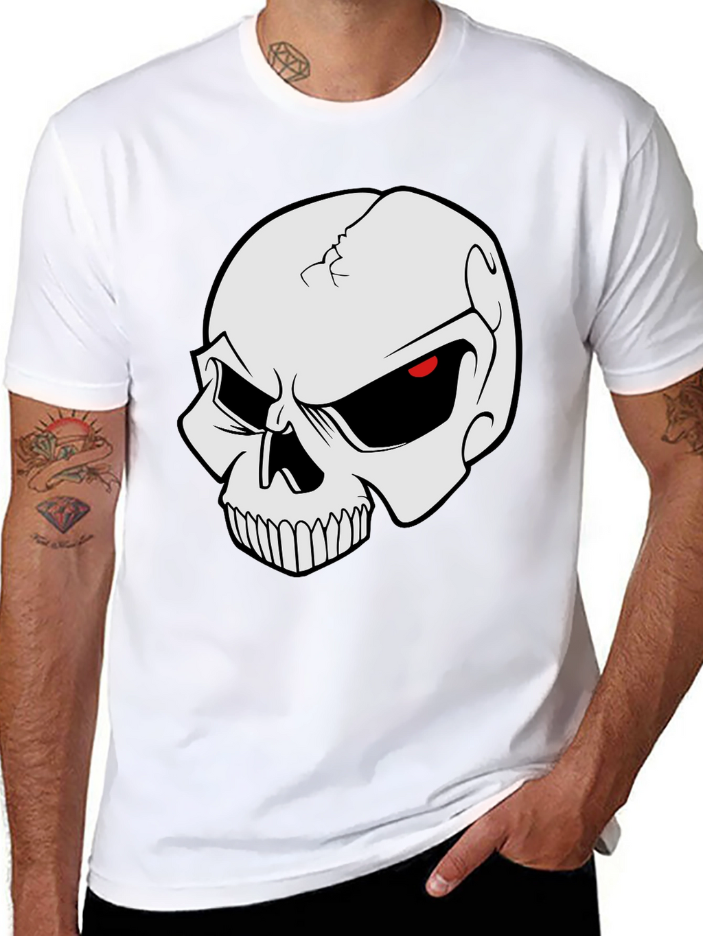 Skull Graphic Black T-Shirt